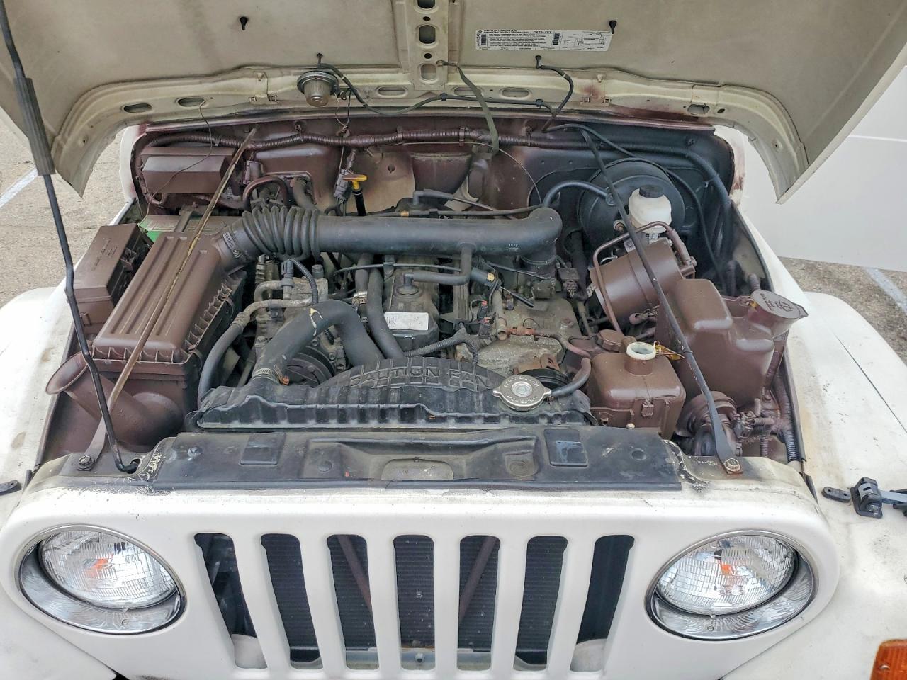 1997 Jeep Wrangler / Tj Sahara White vin: 1J4FY49S7VP520381