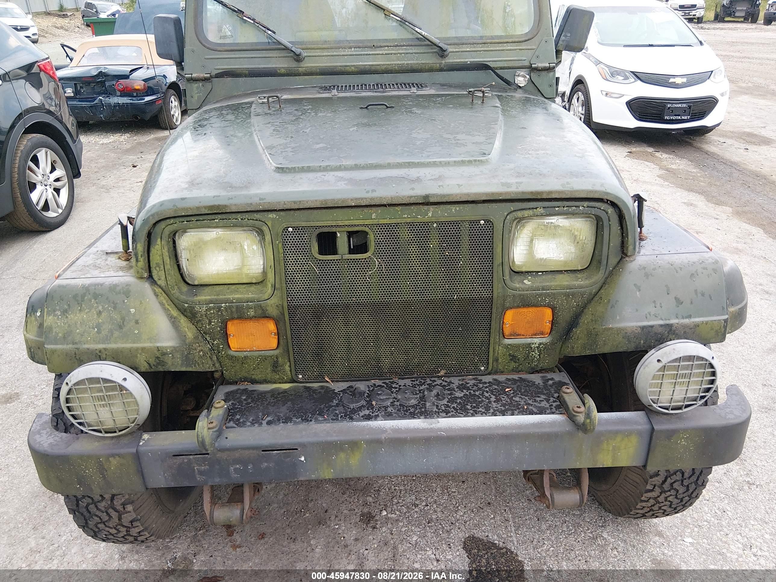 1995 Jeep Wrangler / Yj Sahara Зеленый vin: 1J4FY49S9SP274963