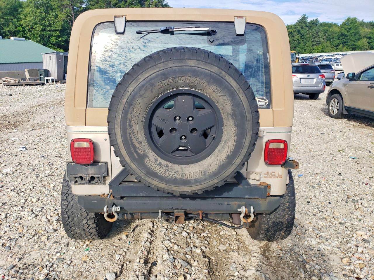 1995 Jeep Wrangler / Yj Sahara Tan vin: 1J4FY49SXSP246962
