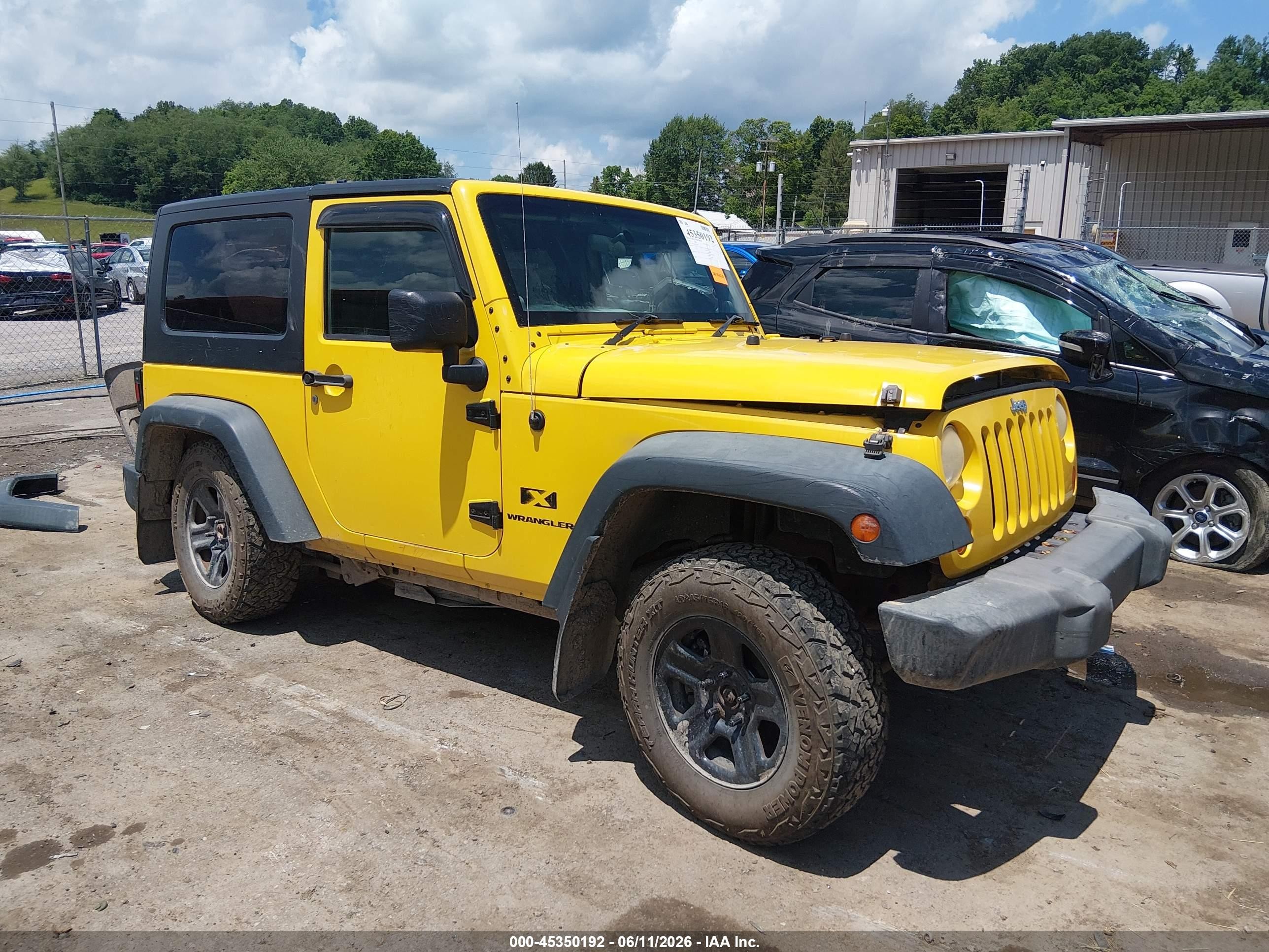 2008 Jeep Wrangler X Rhd Yellow vin: 1J4FZ24108L522064