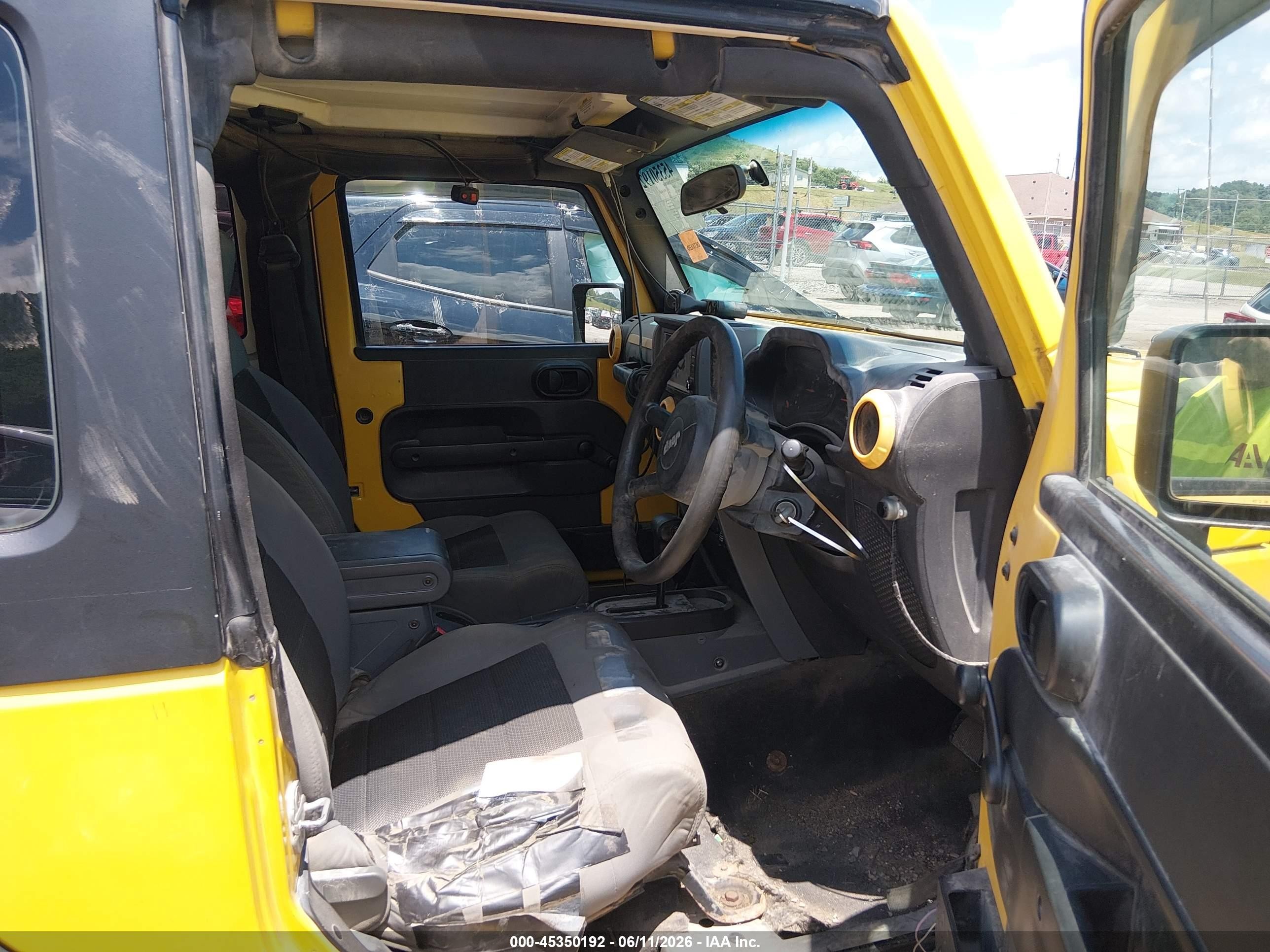 2008 Jeep Wrangler X Rhd Yellow vin: 1J4FZ24108L522064