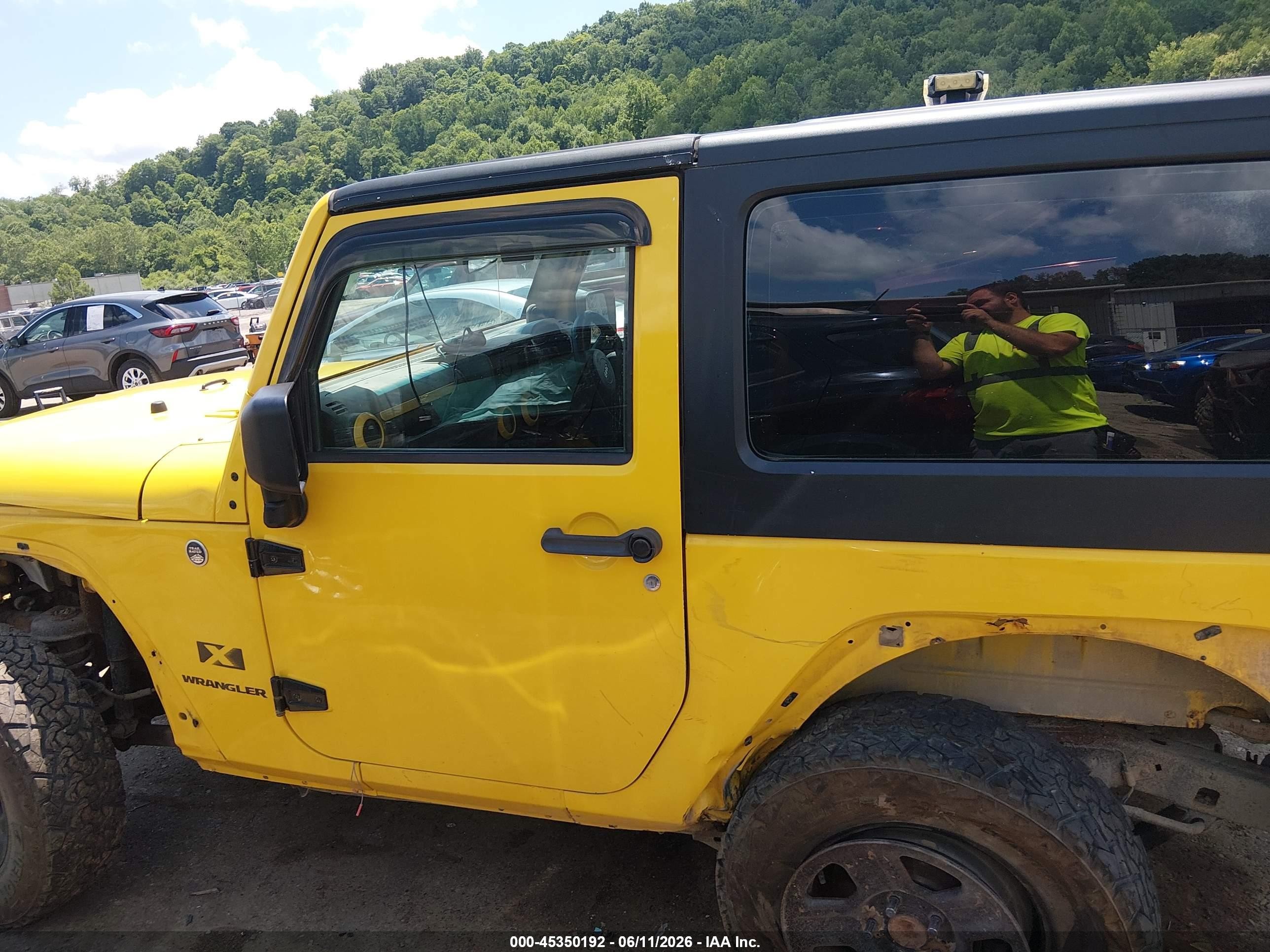 2008 Jeep Wrangler X Rhd Yellow vin: 1J4FZ24108L522064