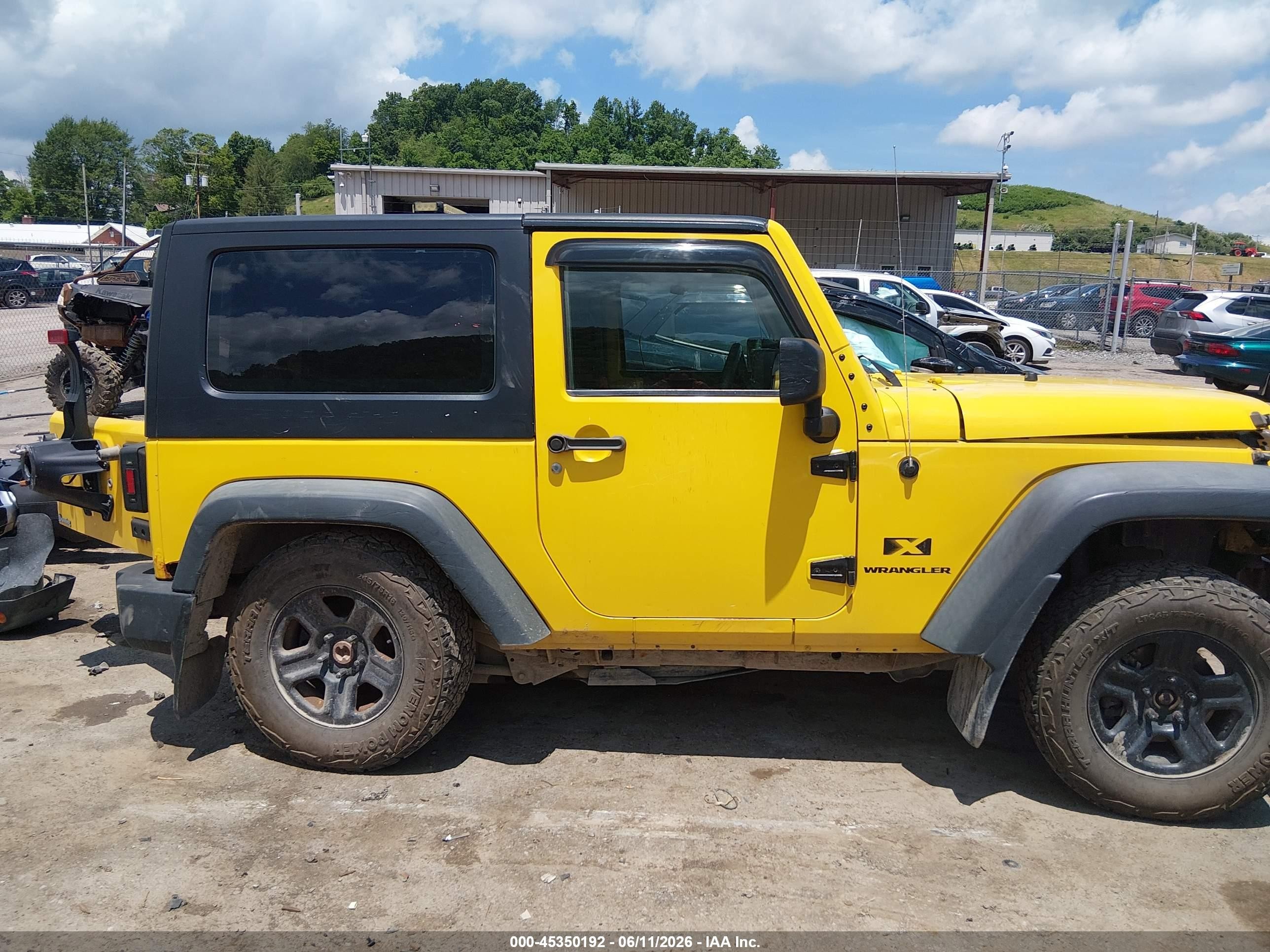 2008 Jeep Wrangler X Rhd Yellow vin: 1J4FZ24108L522064