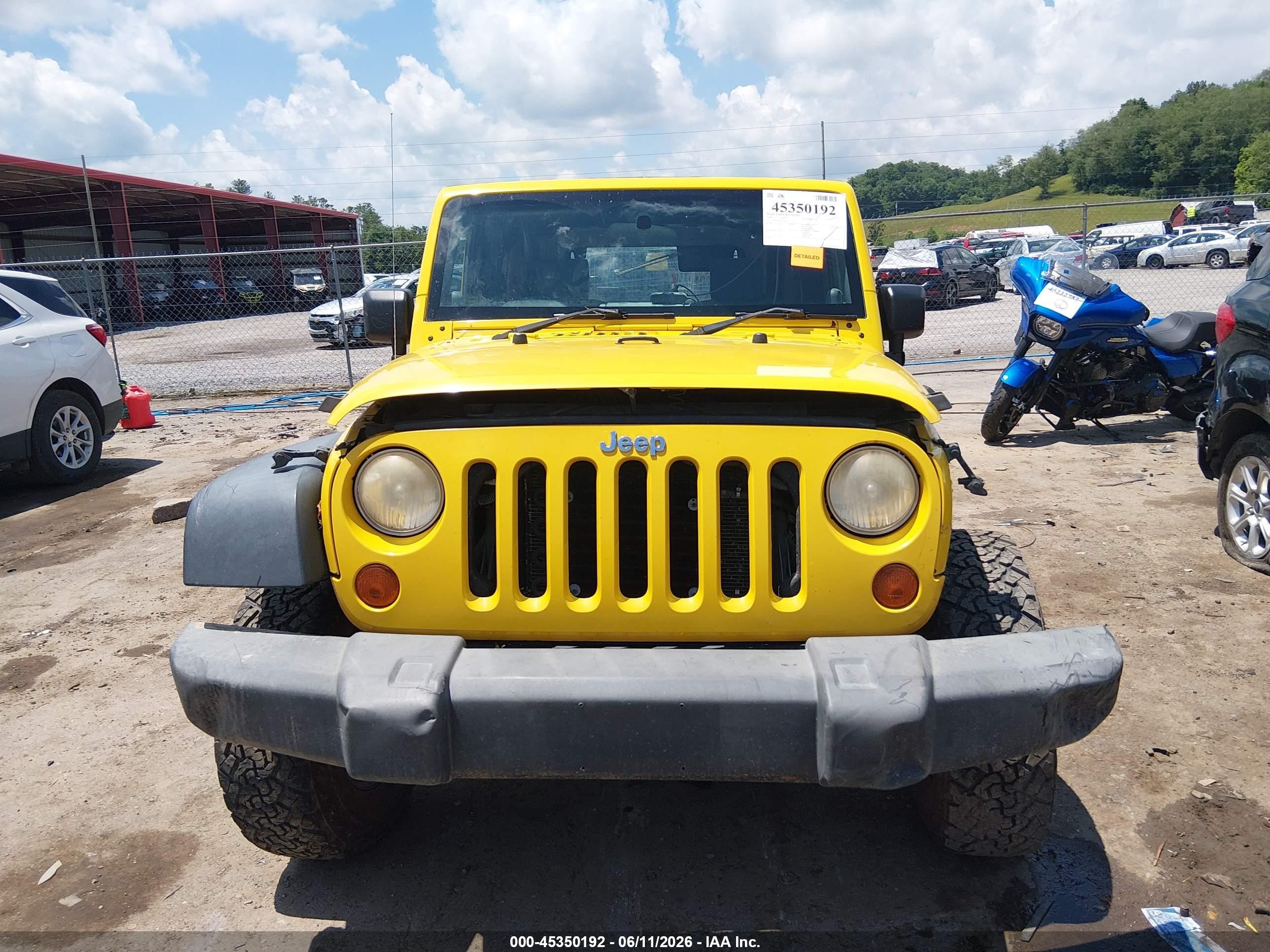 2008 Jeep Wrangler X Rhd Yellow vin: 1J4FZ24108L522064