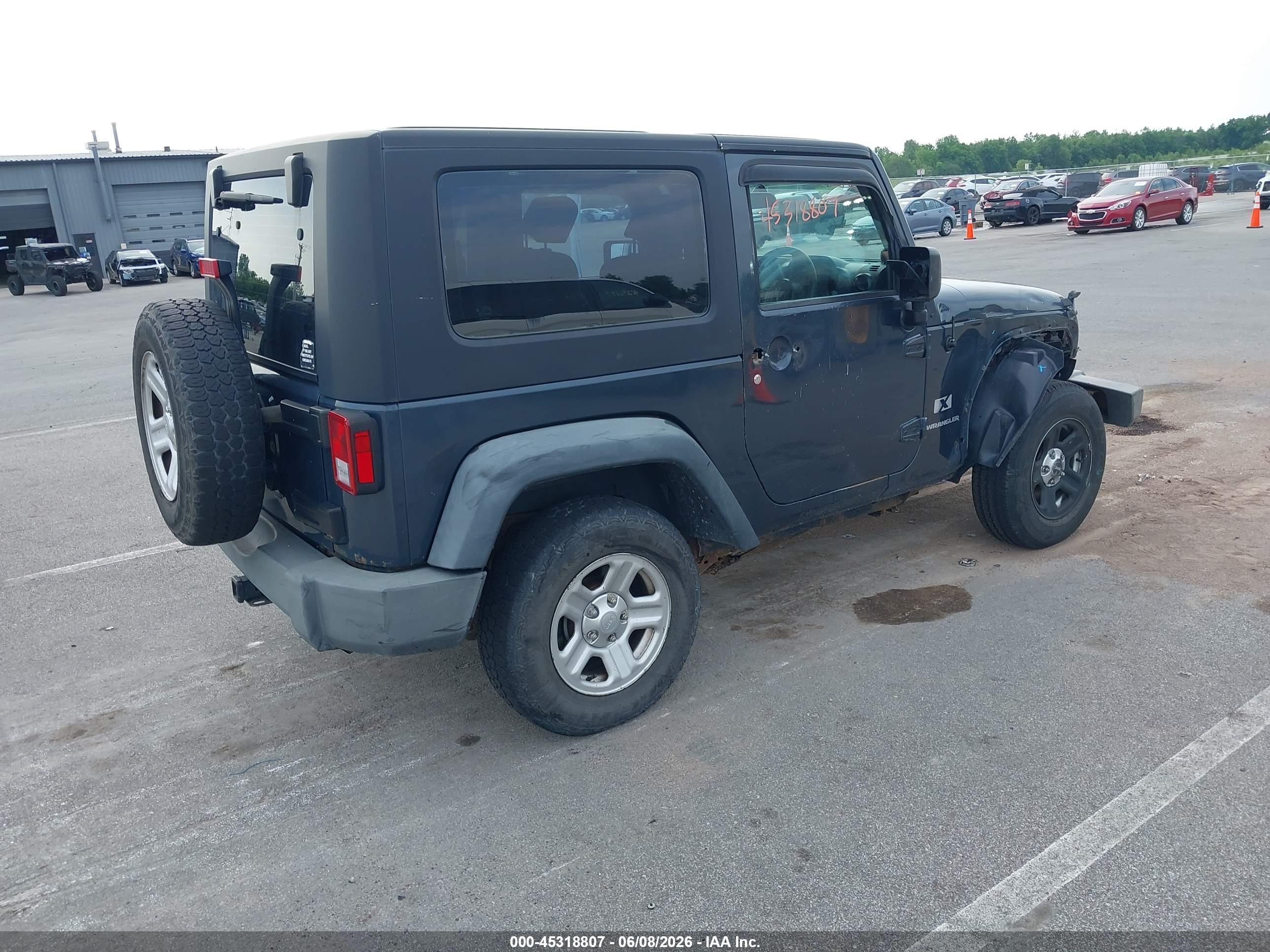 2008 Jeep Wrangler X Rhd Black vin: 1J4FZ24158L570143