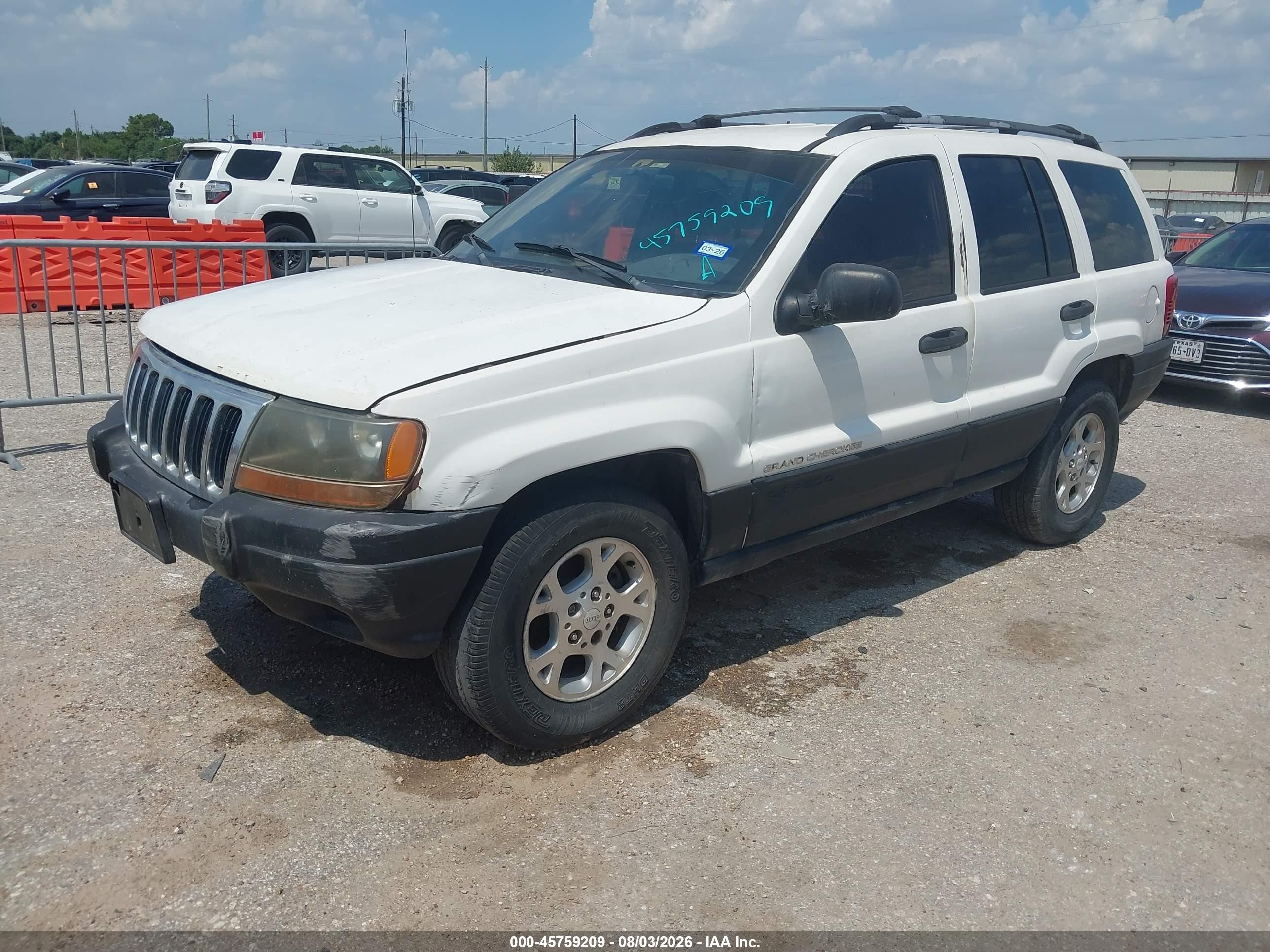2000 Jeep Grand Cherokee Laredo Белый vin: 1J4G248NXYC267473