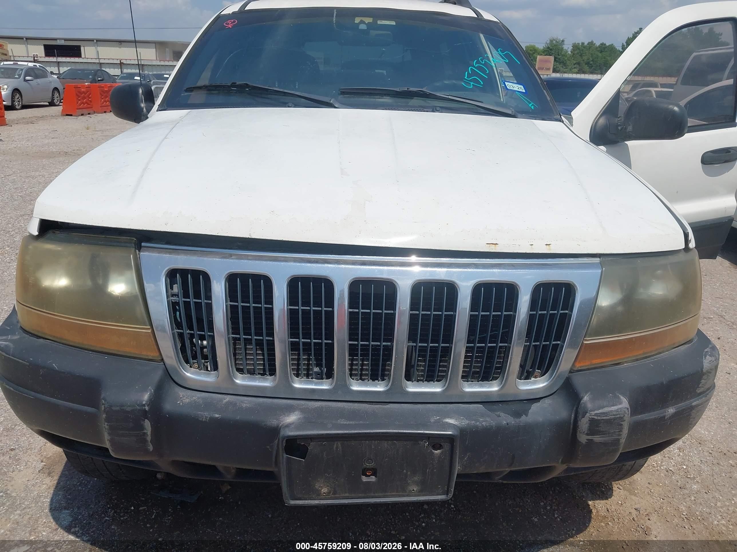 2000 Jeep Grand Cherokee Laredo Белый vin: 1J4G248NXYC267473