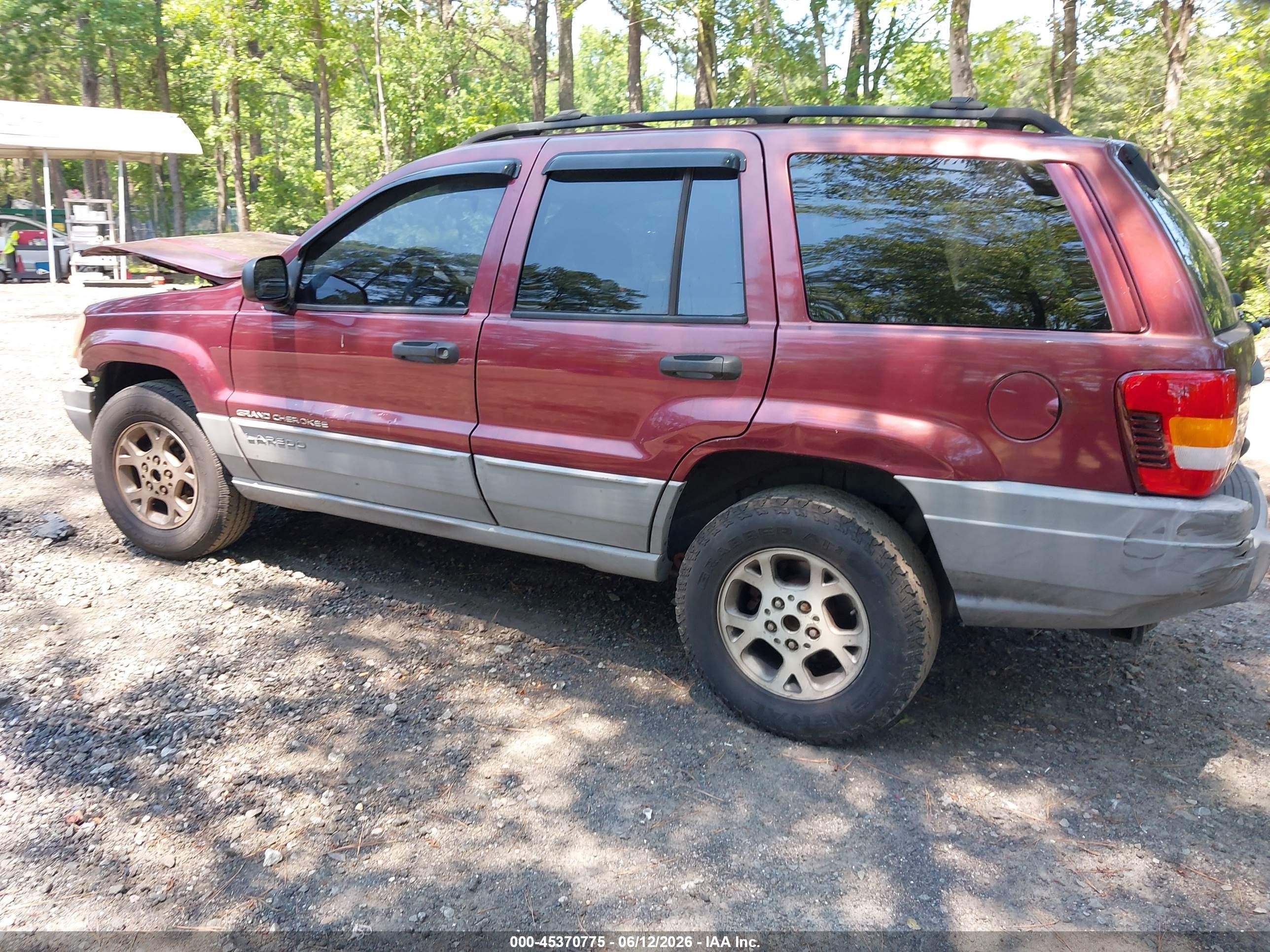 2000 Jeep Grand Cherokee Laredo Burgundy vin: 1J4G248S2YC147382