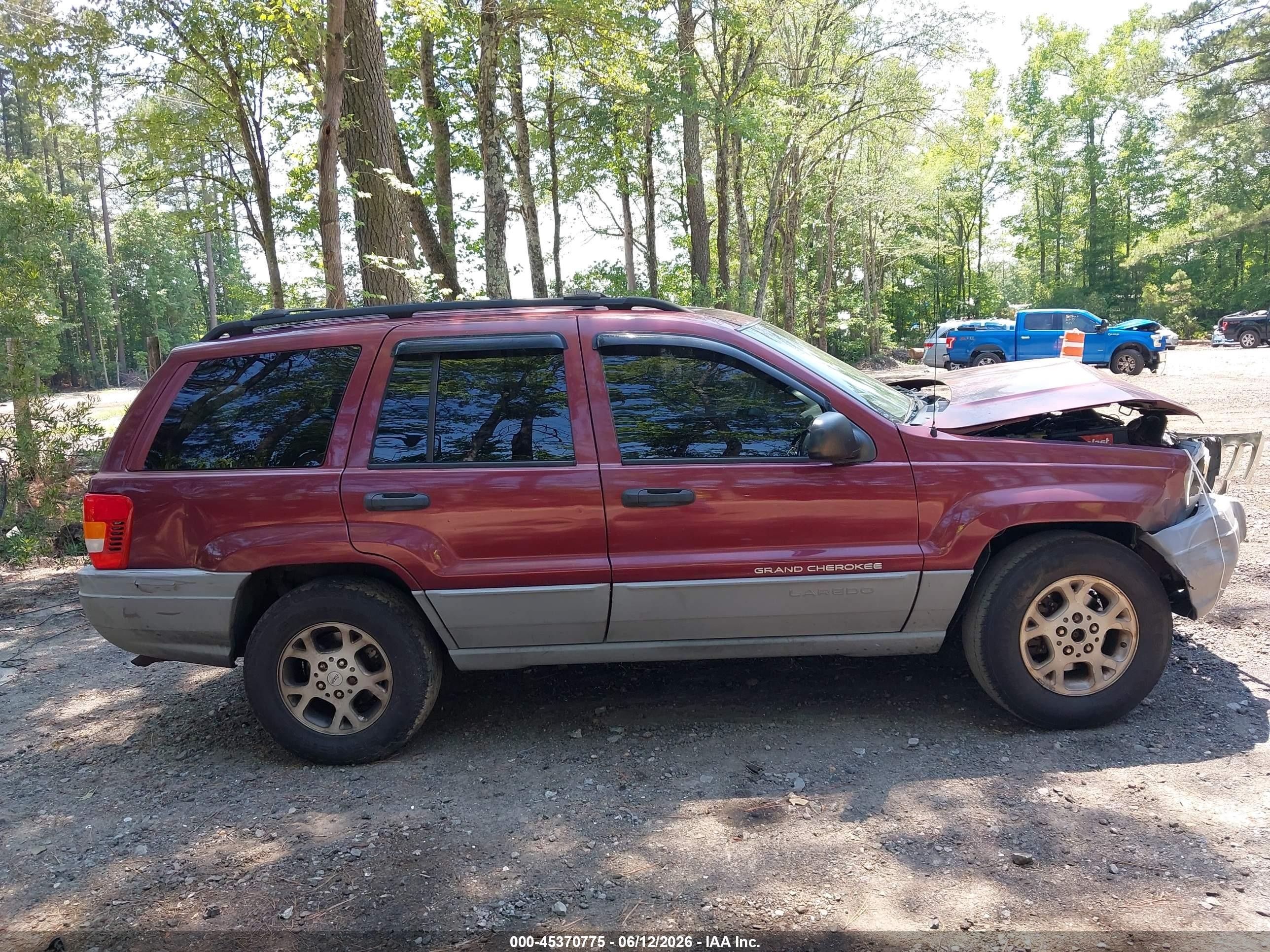 2000 Jeep Grand Cherokee Laredo Burgundy vin: 1J4G248S2YC147382
