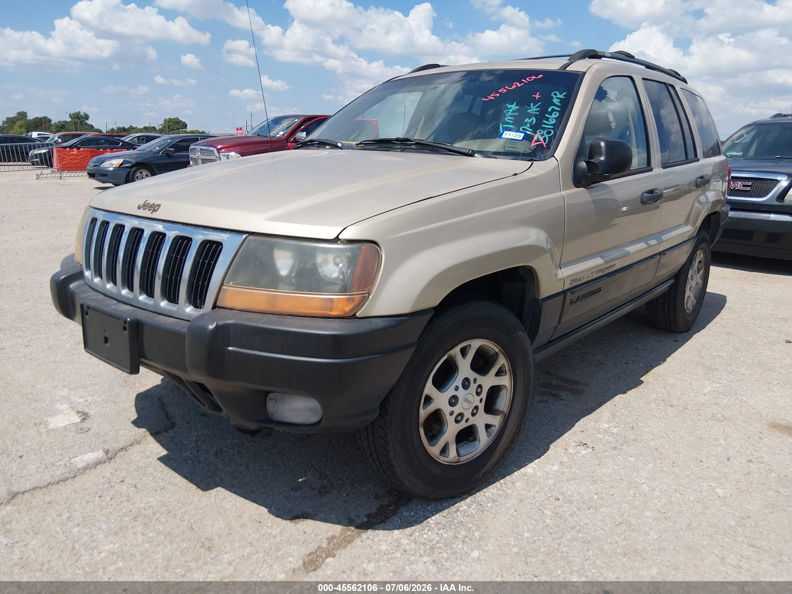 2000 Jeep Grand Cherokee Laredo Gold vin: 1J4G248S4YC381667