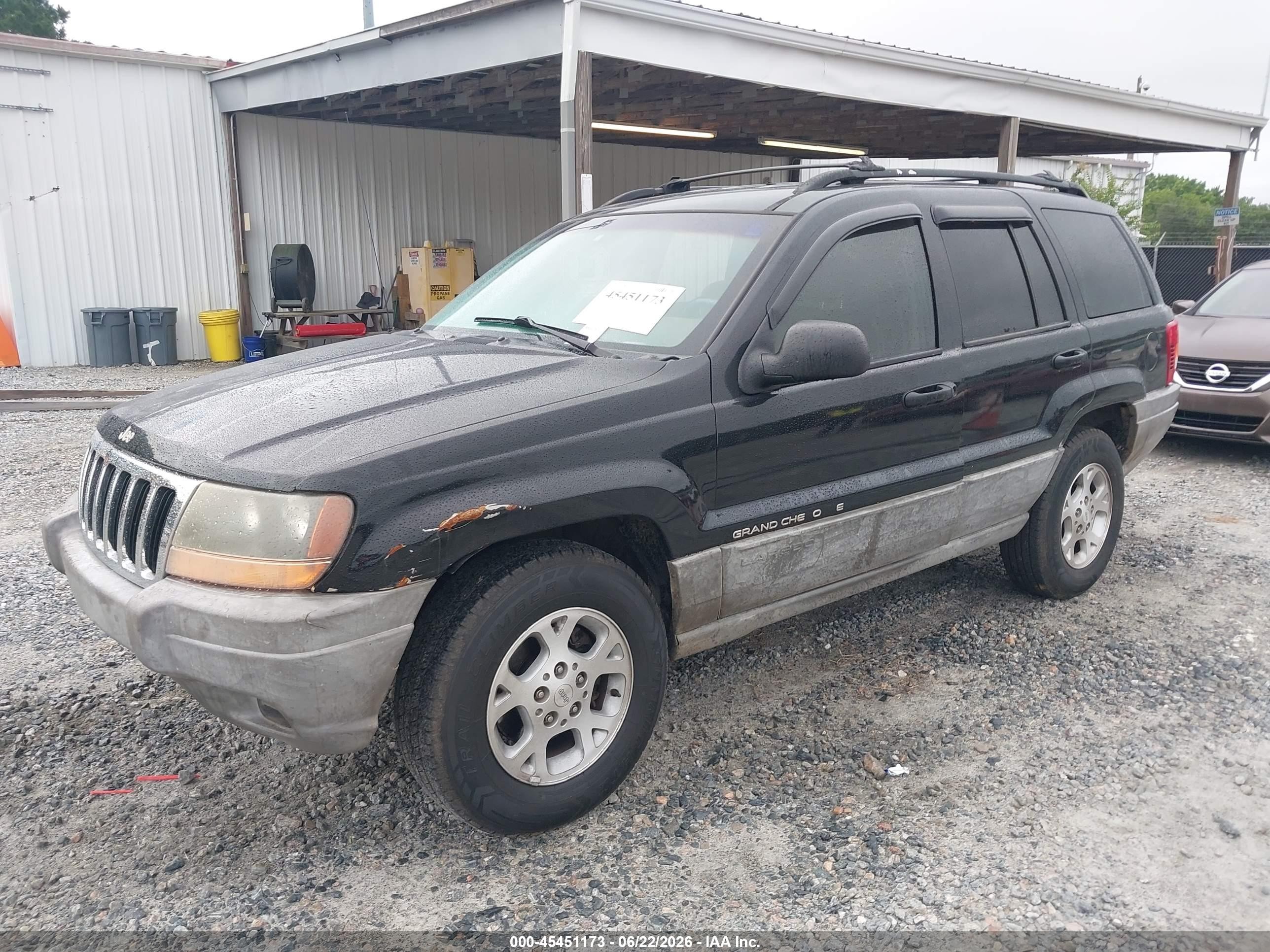 2000 Jeep Grand Cherokee Laredo Black vin: 1J4G248S5YC107569