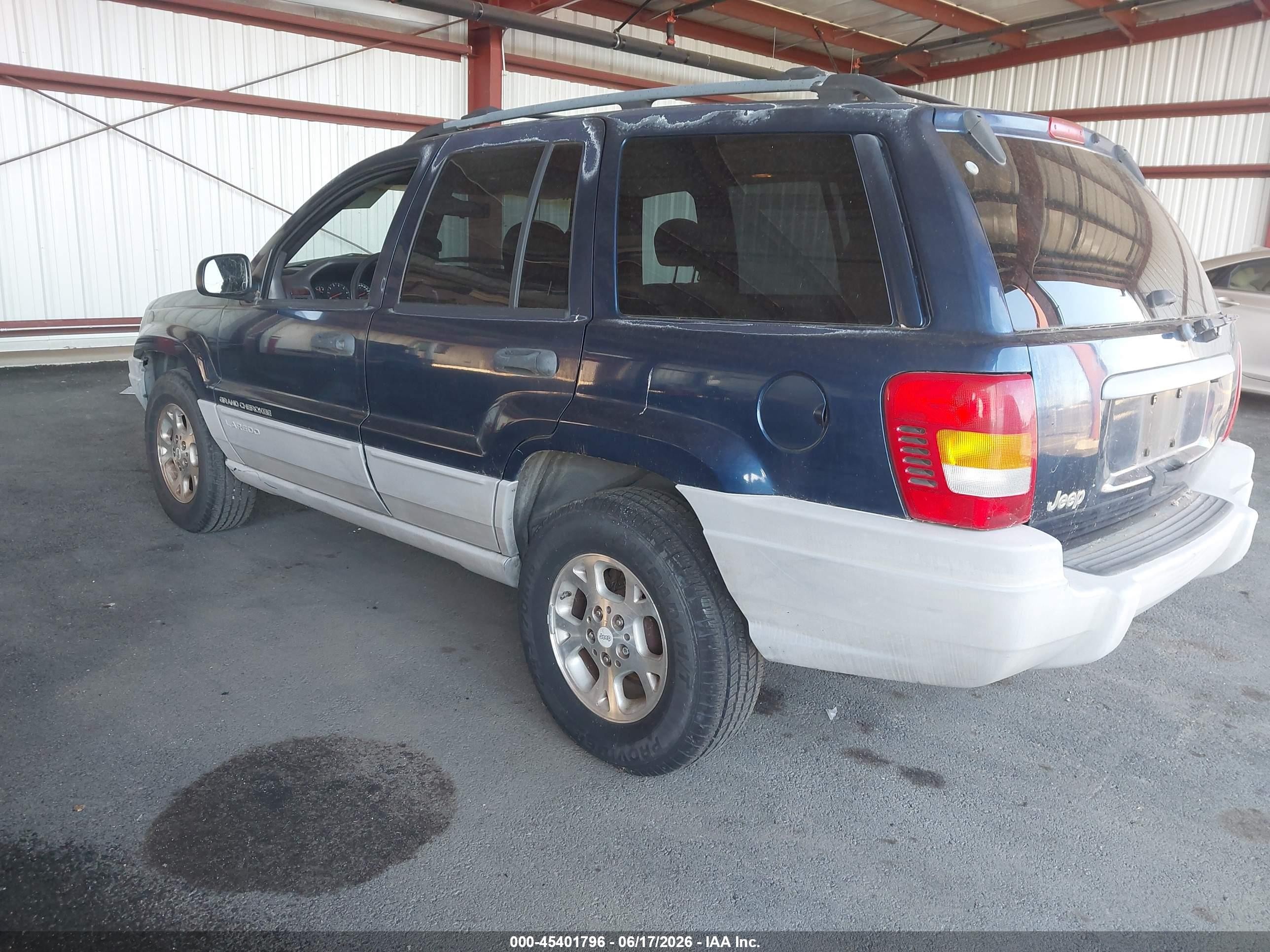 2000 Jeep Grand Cherokee Laredo Blue vin: 1J4G248S5YC370886