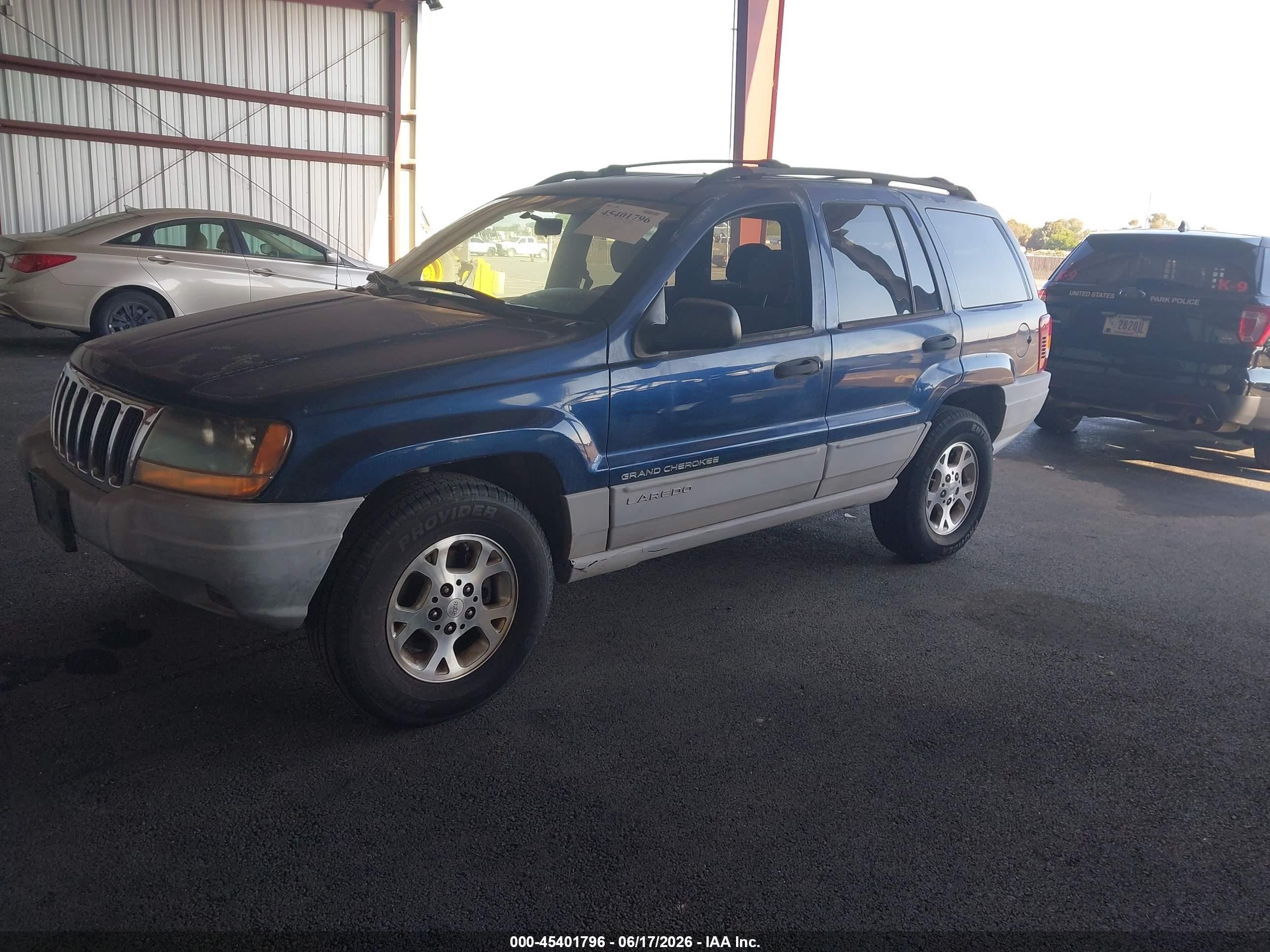 2000 Jeep Grand Cherokee Laredo Blue vin: 1J4G248S5YC370886