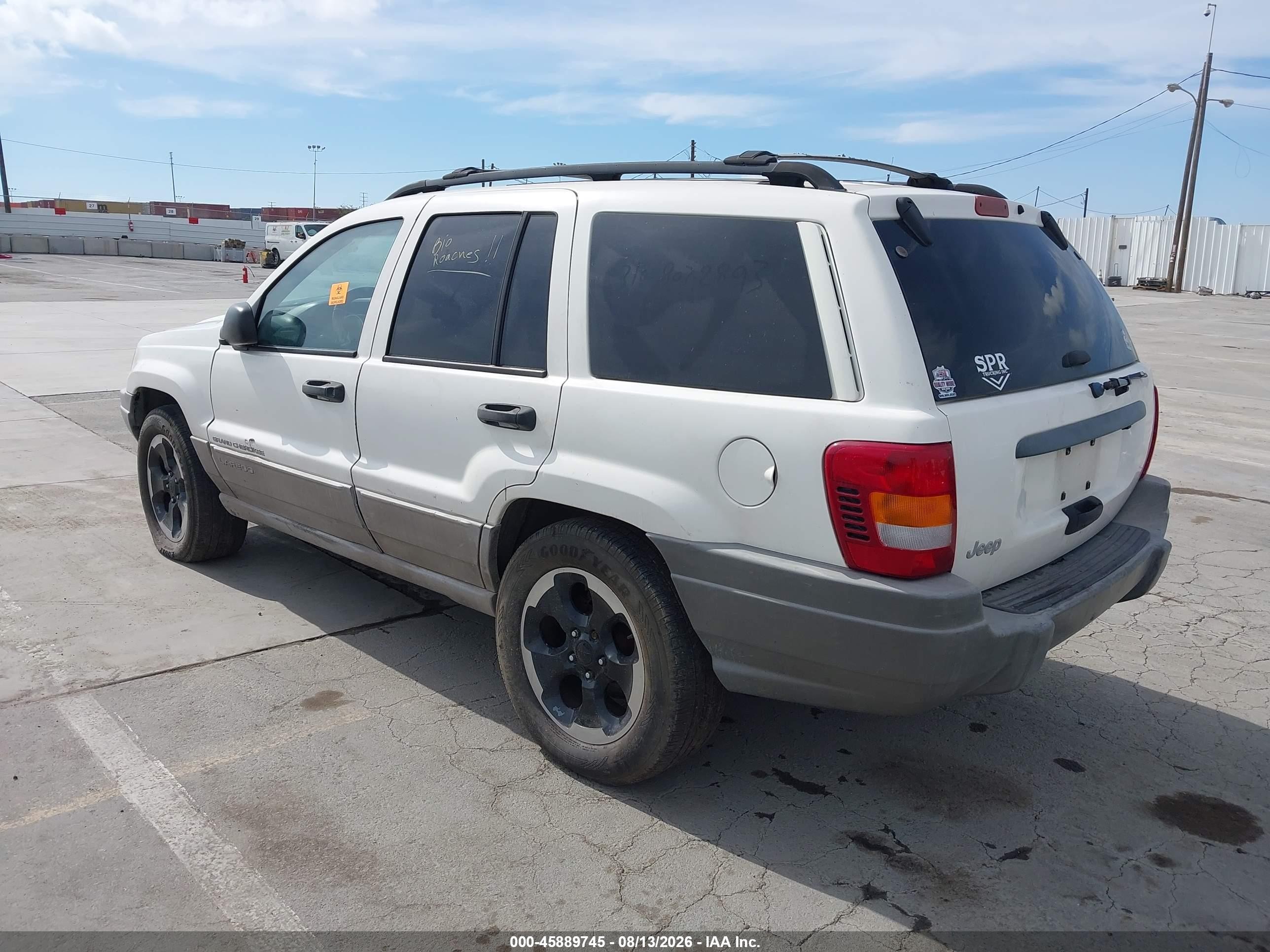 1999 Jeep Grand Cherokee Laredo White vin: 1J4G258S2XC613980