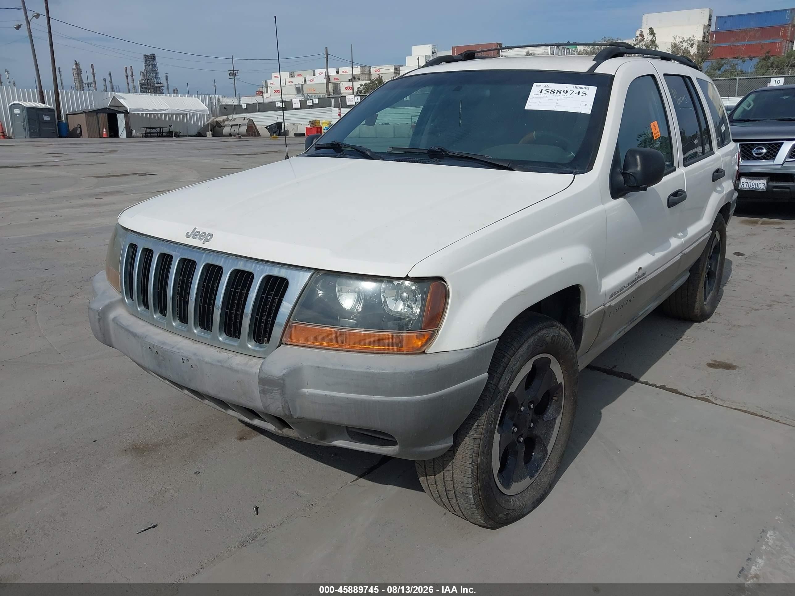 1999 Jeep Grand Cherokee Laredo White vin: 1J4G258S2XC613980