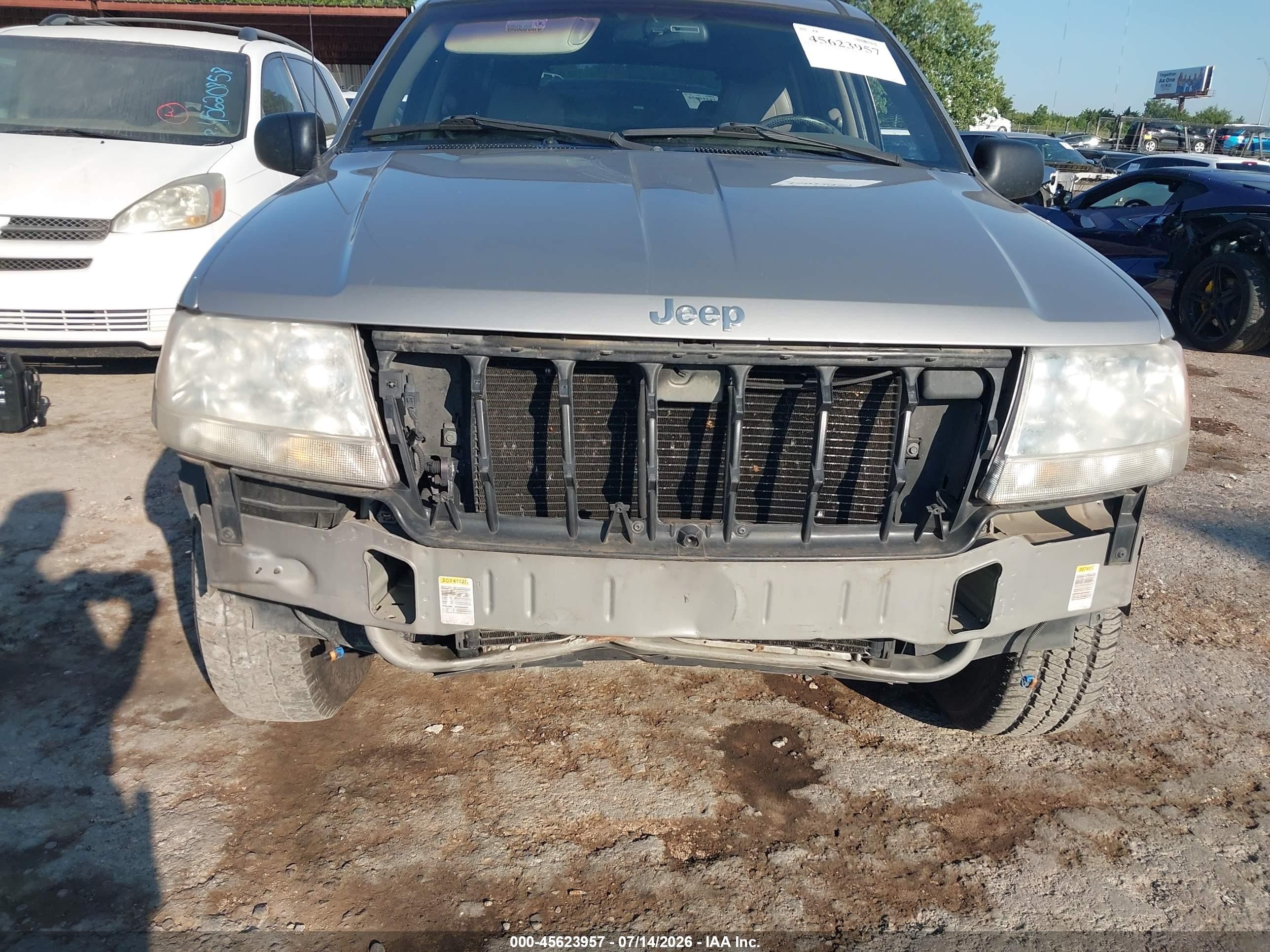 2000 Jeep Grand Cherokee Limited Champagne vin: 1J4G258S5YC310015