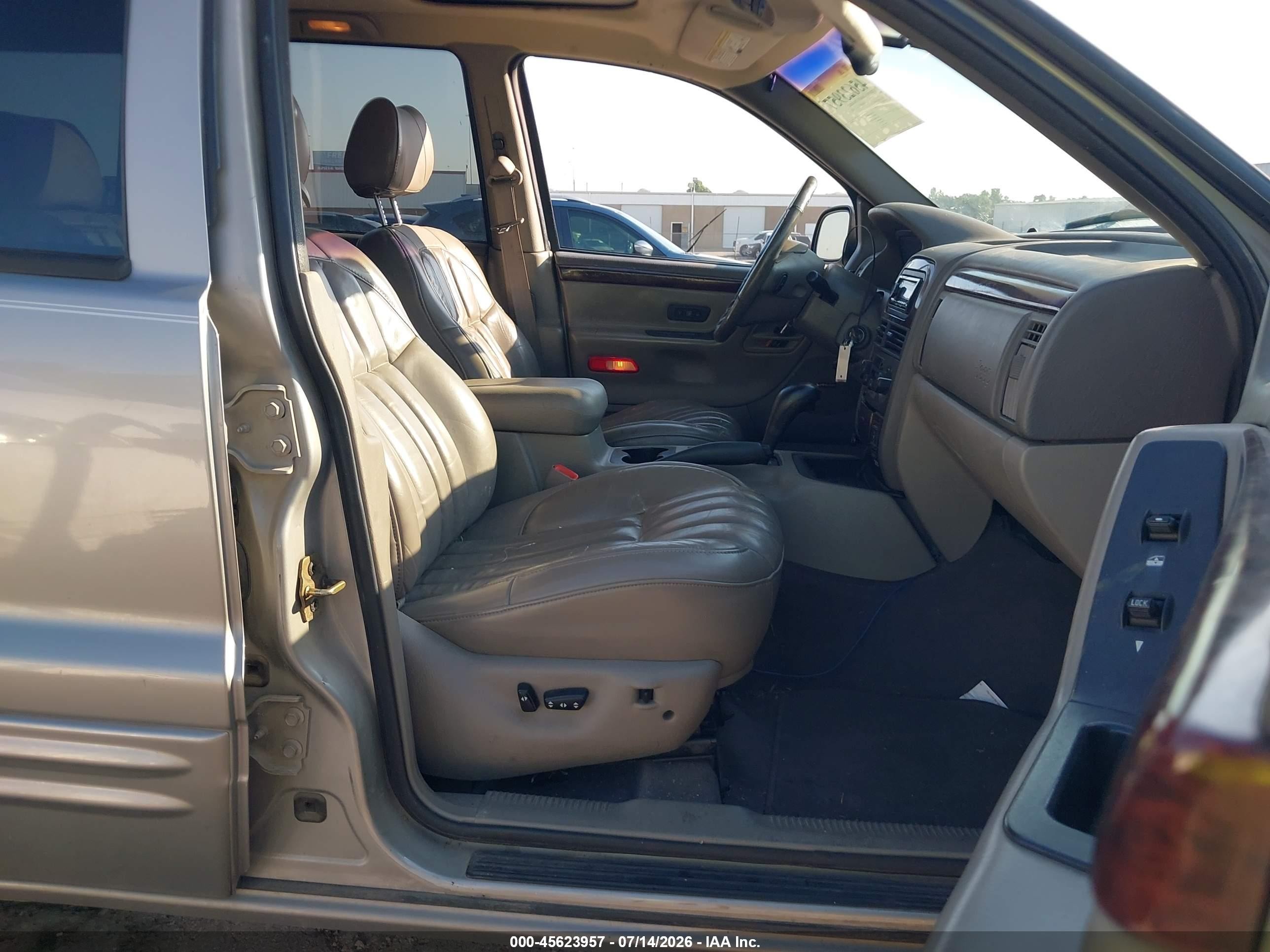 2000 Jeep Grand Cherokee Limited Champagne vin: 1J4G258S5YC310015