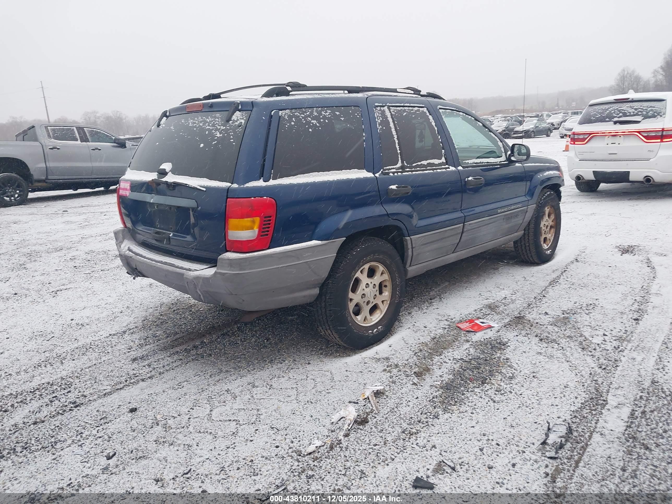 1999 Jeep Grand Cherokee Laredo Blue vin: 1J4G258S6XC660574