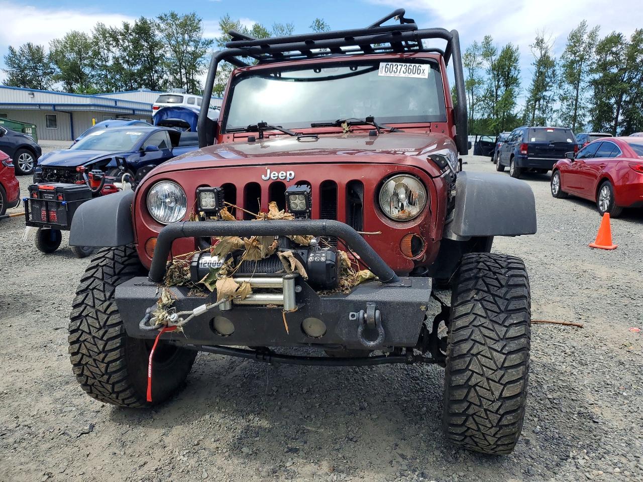 2010 Jeep Wrangler Sport Red vin: 1J4GA2D10AL103830