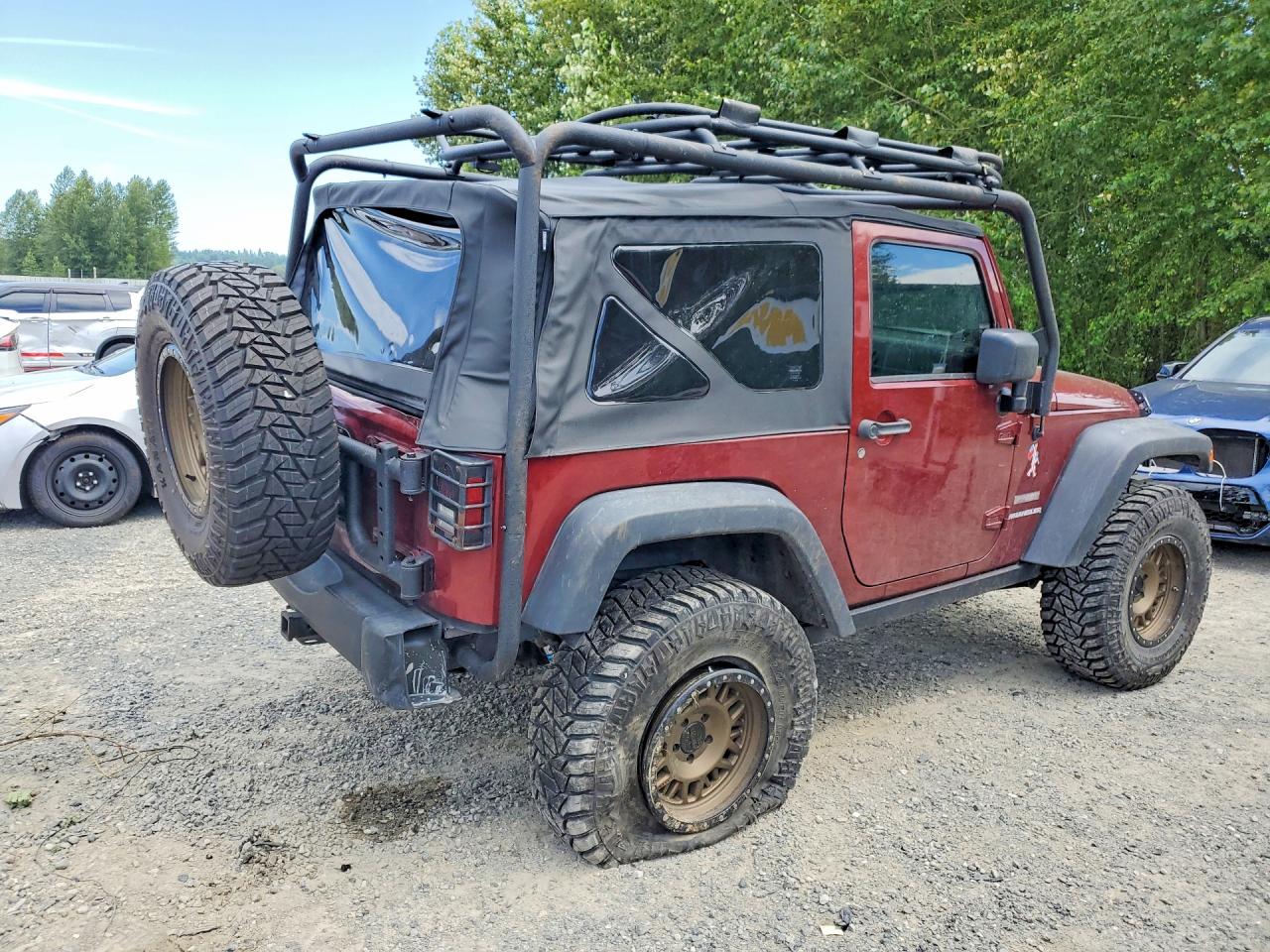 2010 Jeep Wrangler Sport Red vin: 1J4GA2D10AL103830