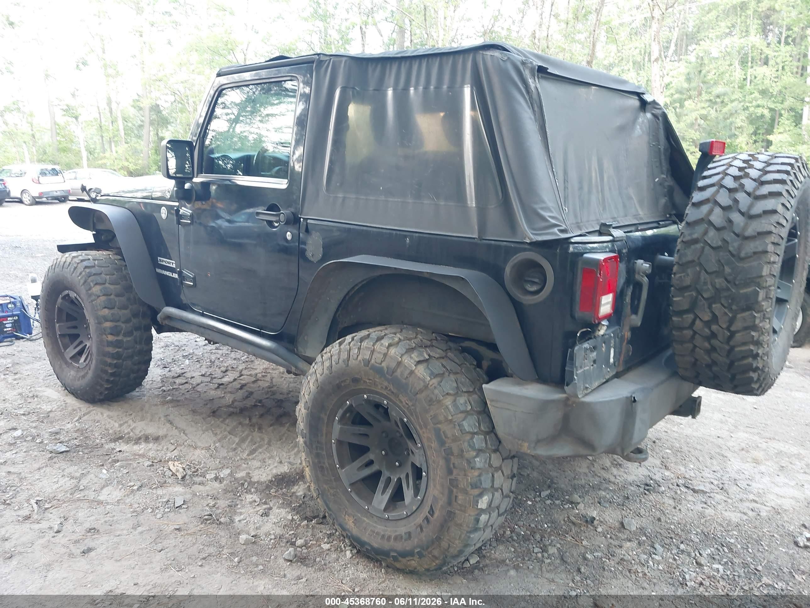 2011 Jeep Wrangler Sport Black vin: 1J4GA2D10BL611149