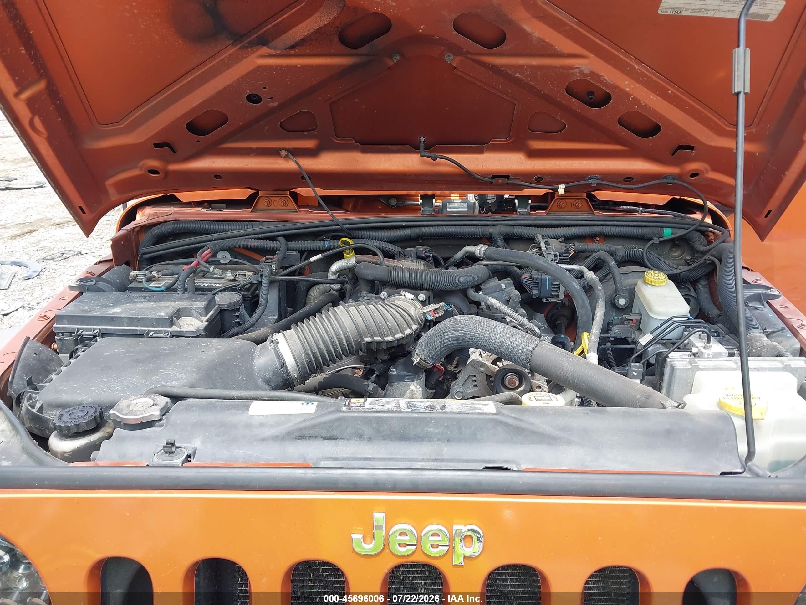 2011 Jeep Wrangler Sport Orange vin: 1J4GA2D10BL620255