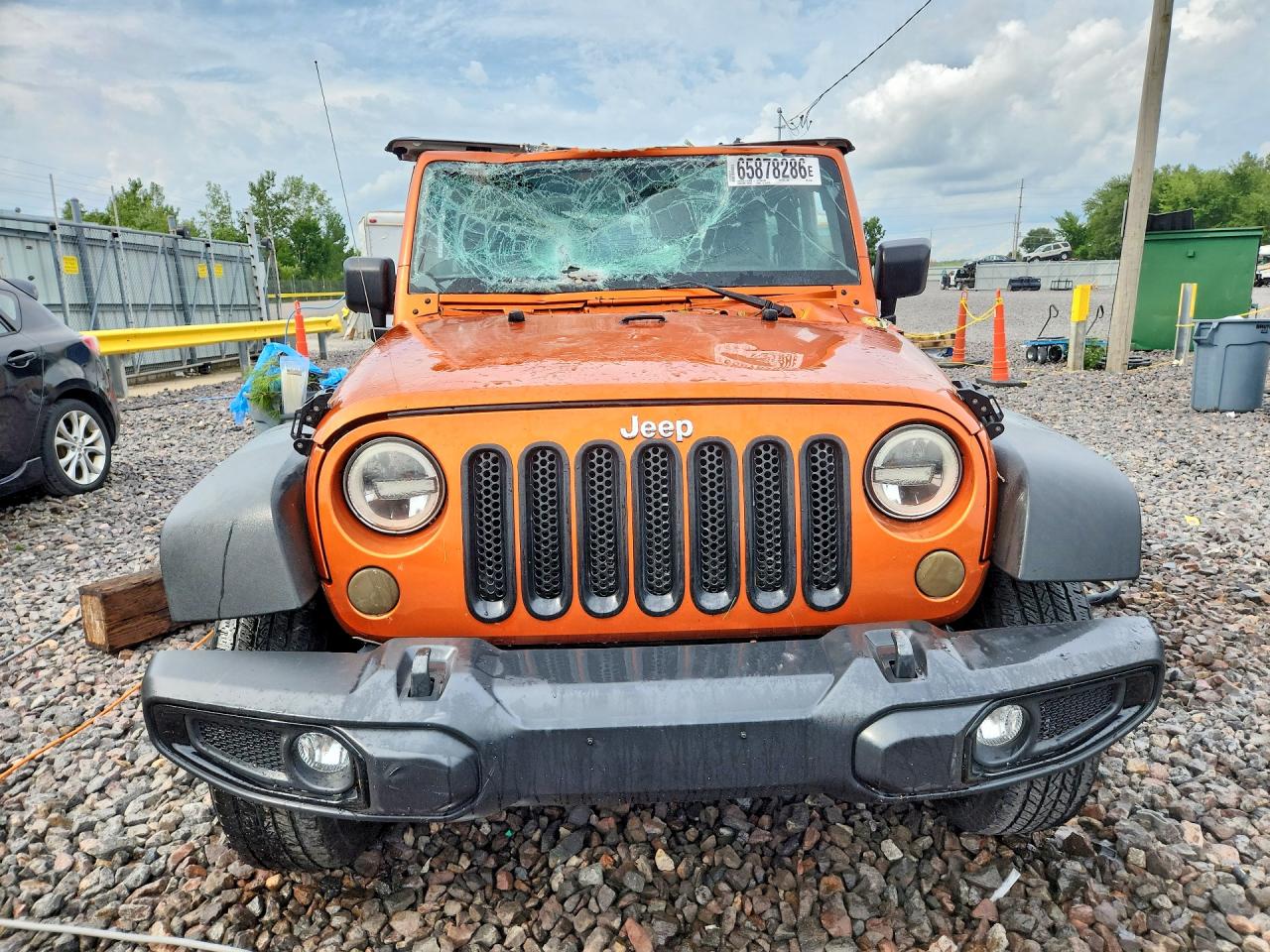 2011 Jeep Wrangler Sport Orange vin: 1J4GA2D10BL625925