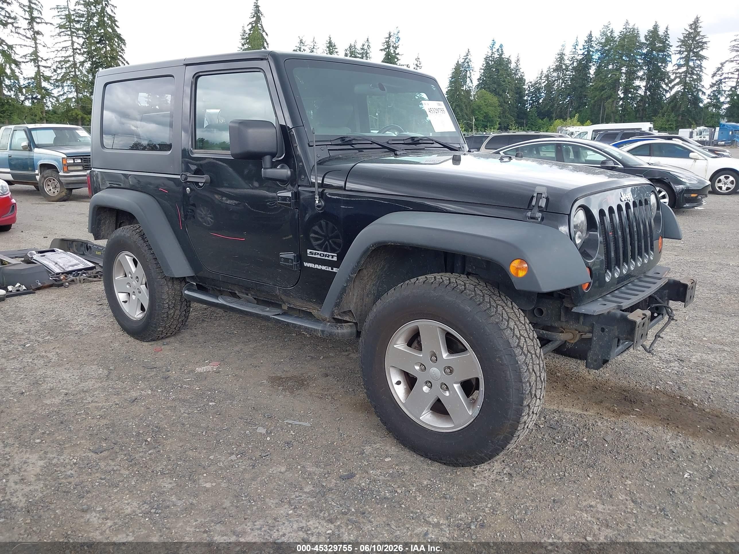 2010 Jeep Wrangler Sport Черный vin: 1J4GA2D16AL204581