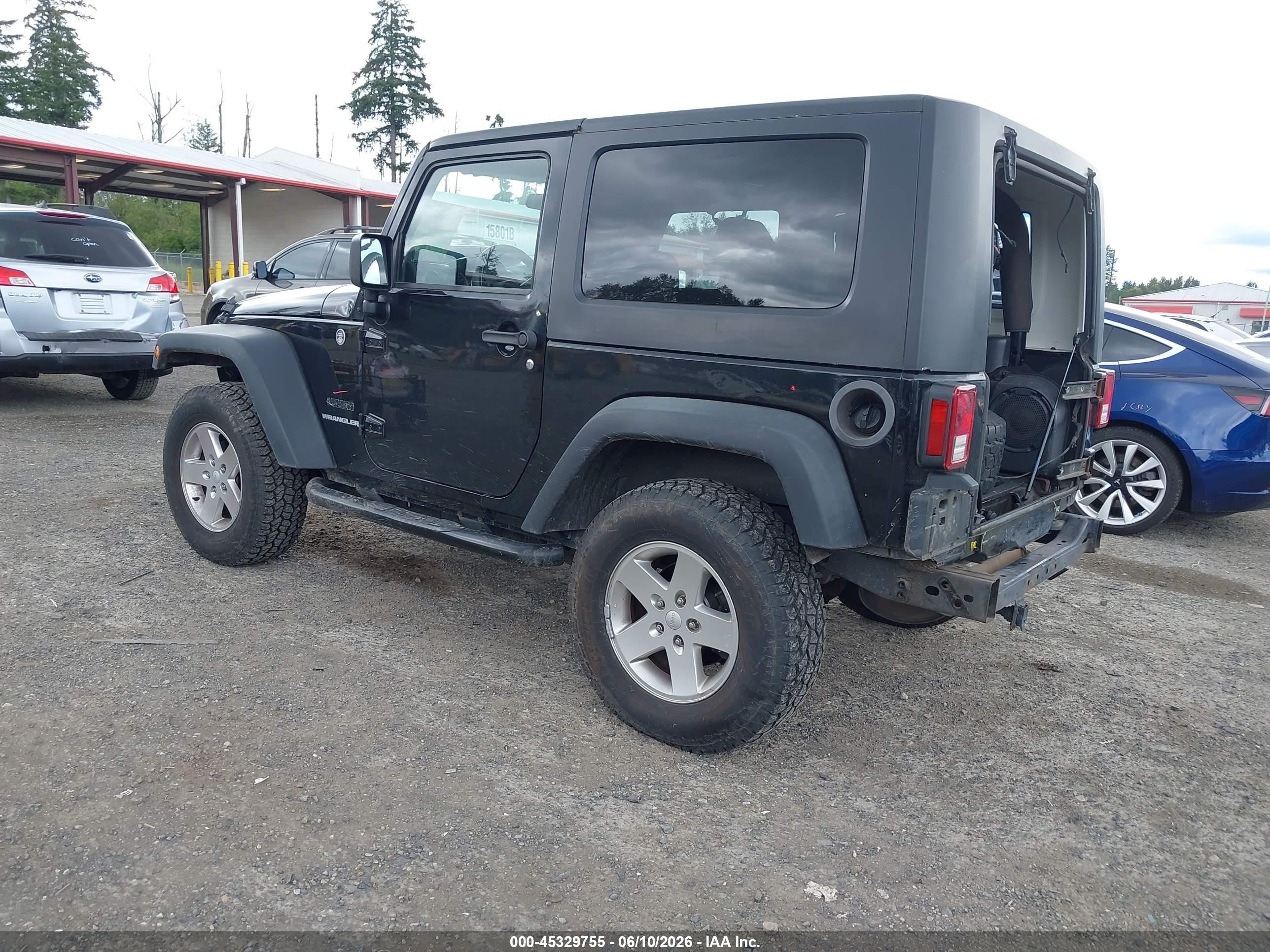 2010 Jeep Wrangler Sport Черный vin: 1J4GA2D16AL204581