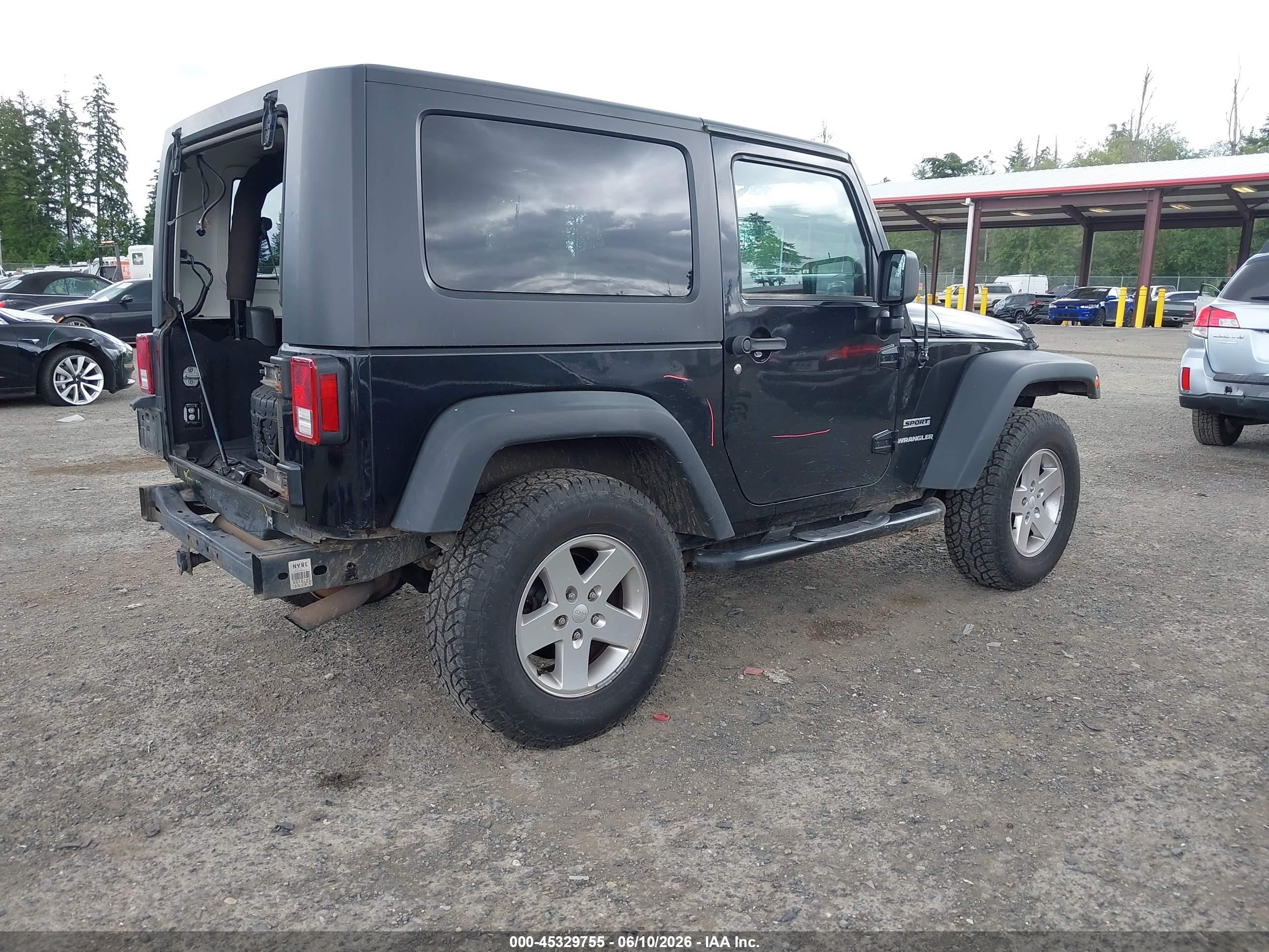 2010 Jeep Wrangler Sport Черный vin: 1J4GA2D16AL204581