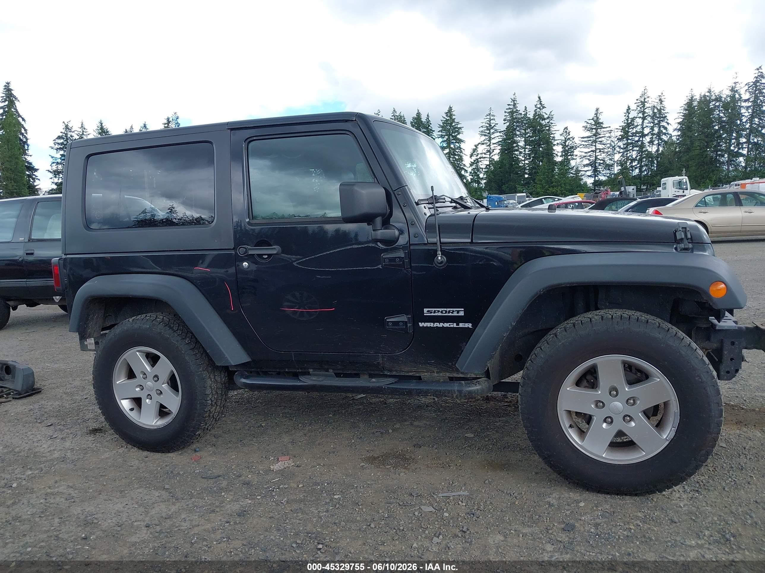 2010 Jeep Wrangler Sport Черный vin: 1J4GA2D16AL204581