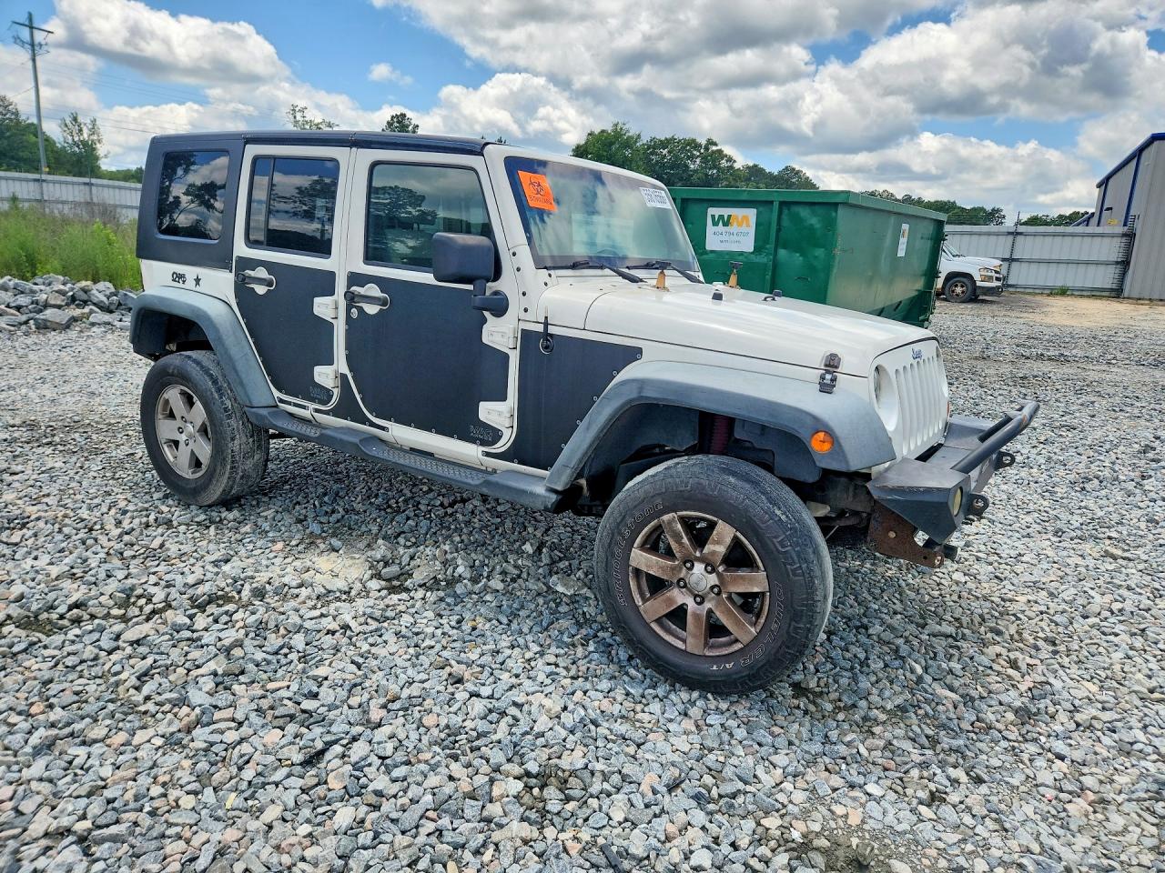 2008 Jeep Wrangler Unlimited X White vin: 1J4GA39108L561456
