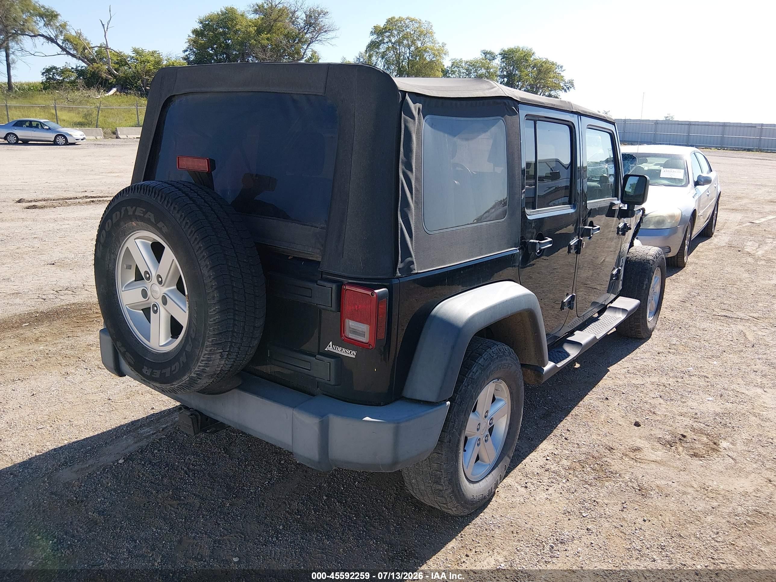 2007 Jeep Wrangler Unlimited X Black vin: 1J4GA39117L133250