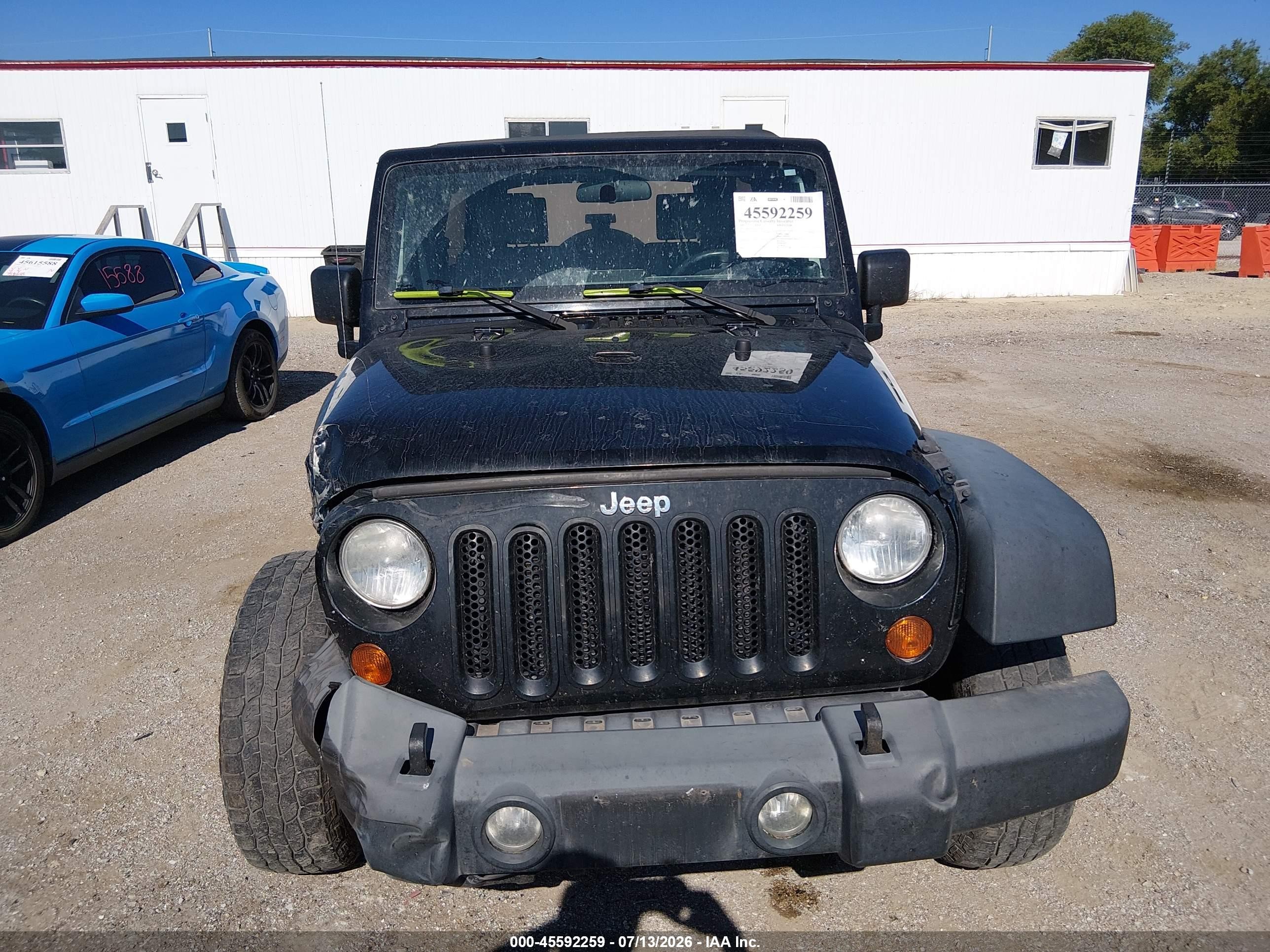 2007 Jeep Wrangler Unlimited X Black vin: 1J4GA39117L133250