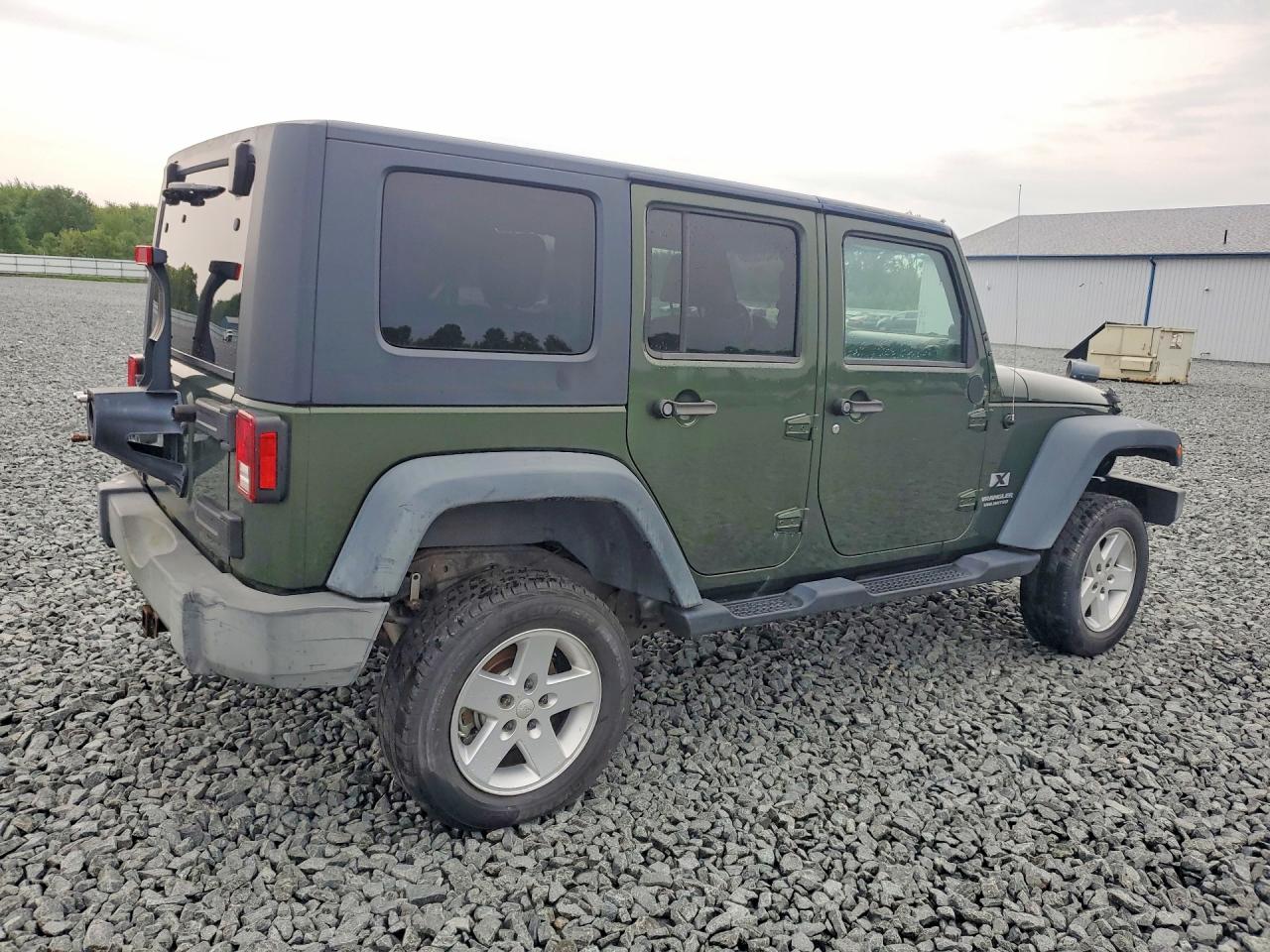 2008 Jeep Wrangler Unlimited X Green vin: 1J4GA39118L619767