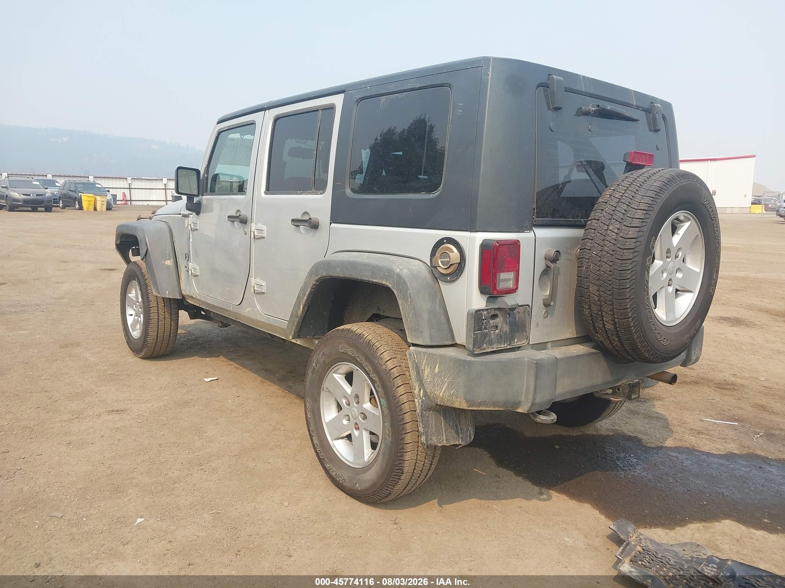 2009 Jeep Wrangler Unlimited X Silver vin: 1J4GA39119L751932
