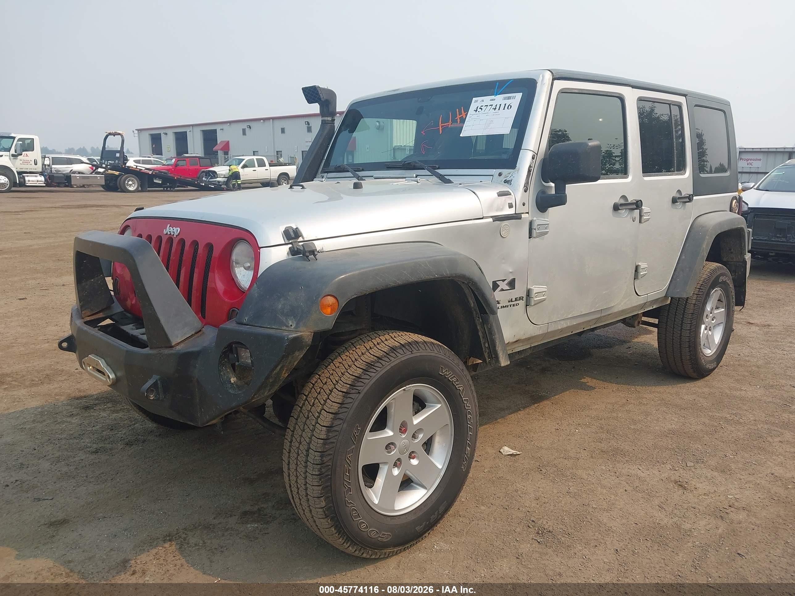 2009 Jeep Wrangler Unlimited X Silver vin: 1J4GA39119L751932