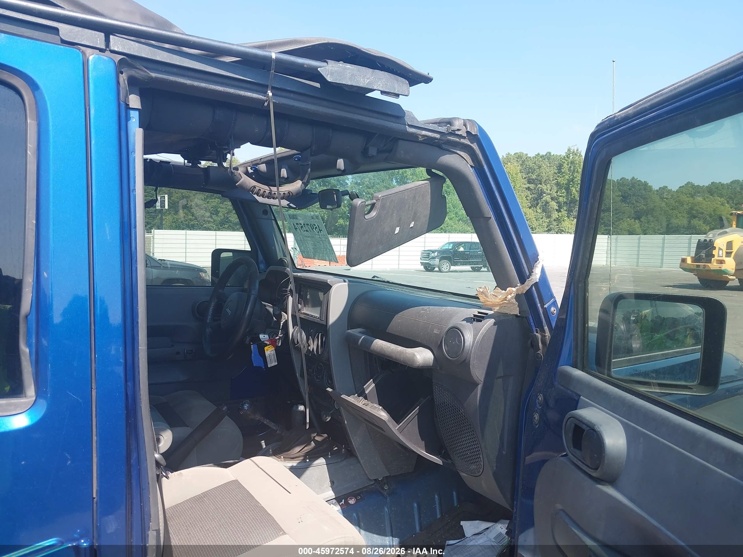2009 Jeep Wrangler Unlimited X Blue vin: 1J4GA39119L774580