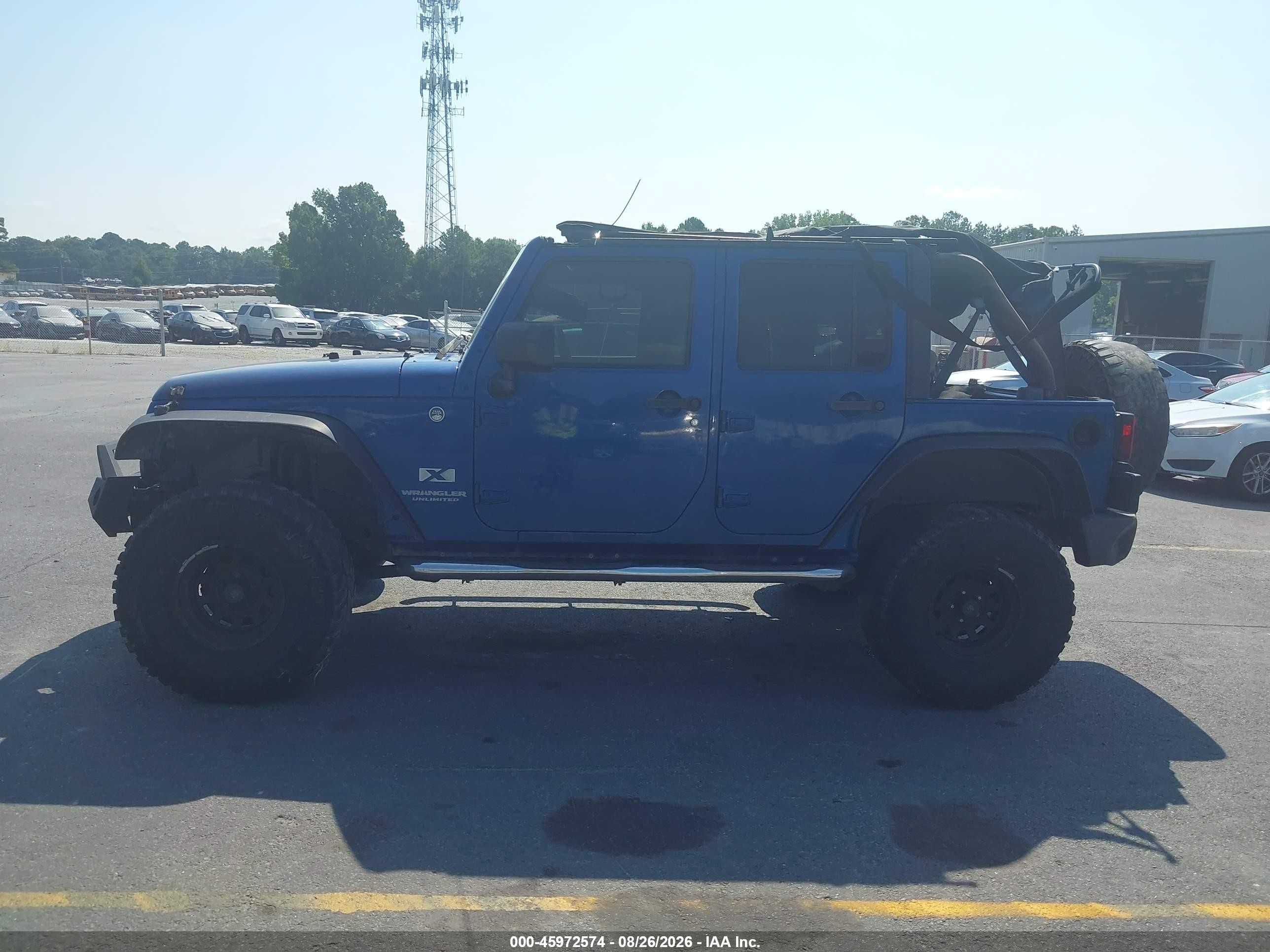 2009 Jeep Wrangler Unlimited X Blue vin: 1J4GA39119L774580