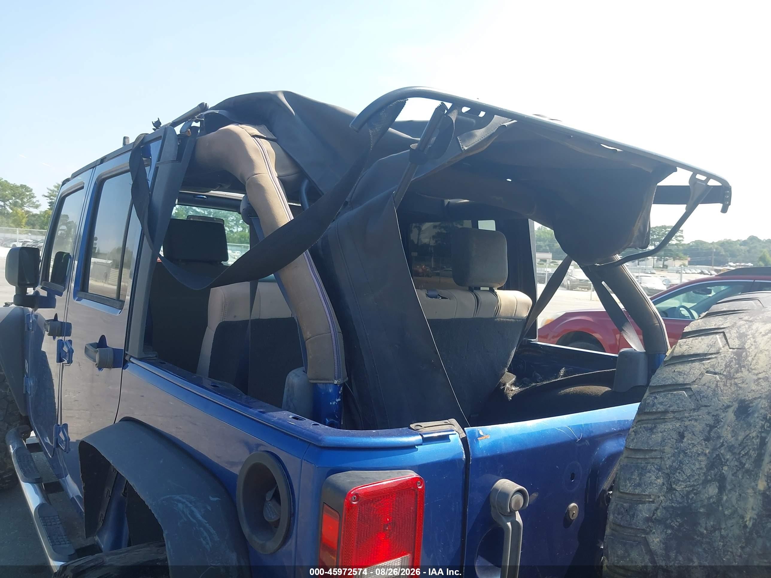 2009 Jeep Wrangler Unlimited X Blue vin: 1J4GA39119L774580