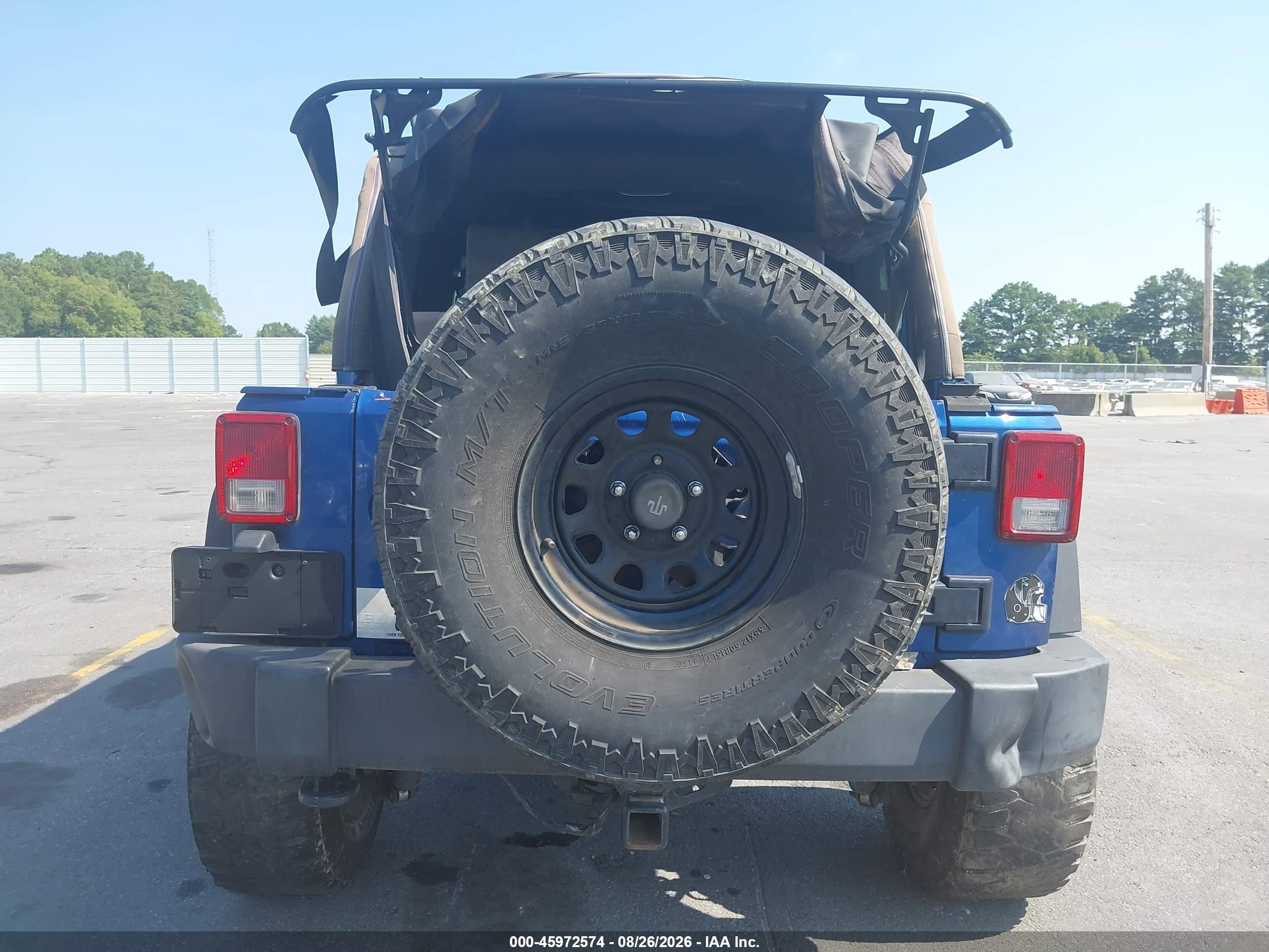 2009 Jeep Wrangler Unlimited X Blue vin: 1J4GA39119L774580