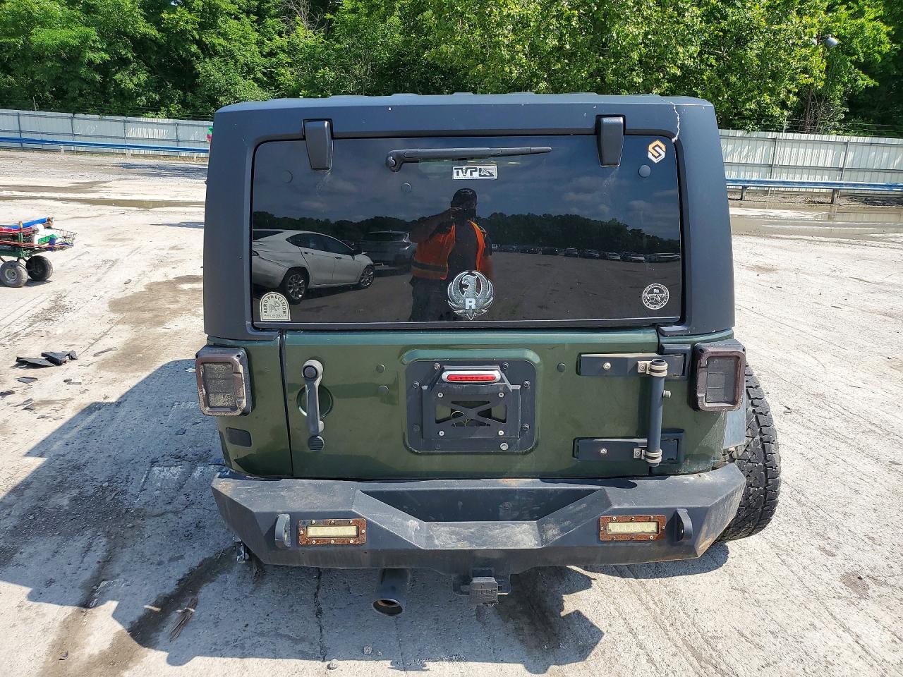 2007 Jeep Wrangler X Green vin: 1J4GA39127L189746
