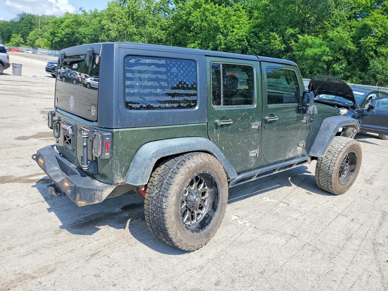 2007 Jeep Wrangler X Green vin: 1J4GA39127L189746