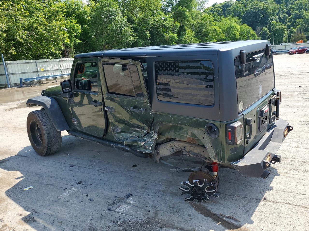 2007 Jeep Wrangler X Green vin: 1J4GA39127L189746