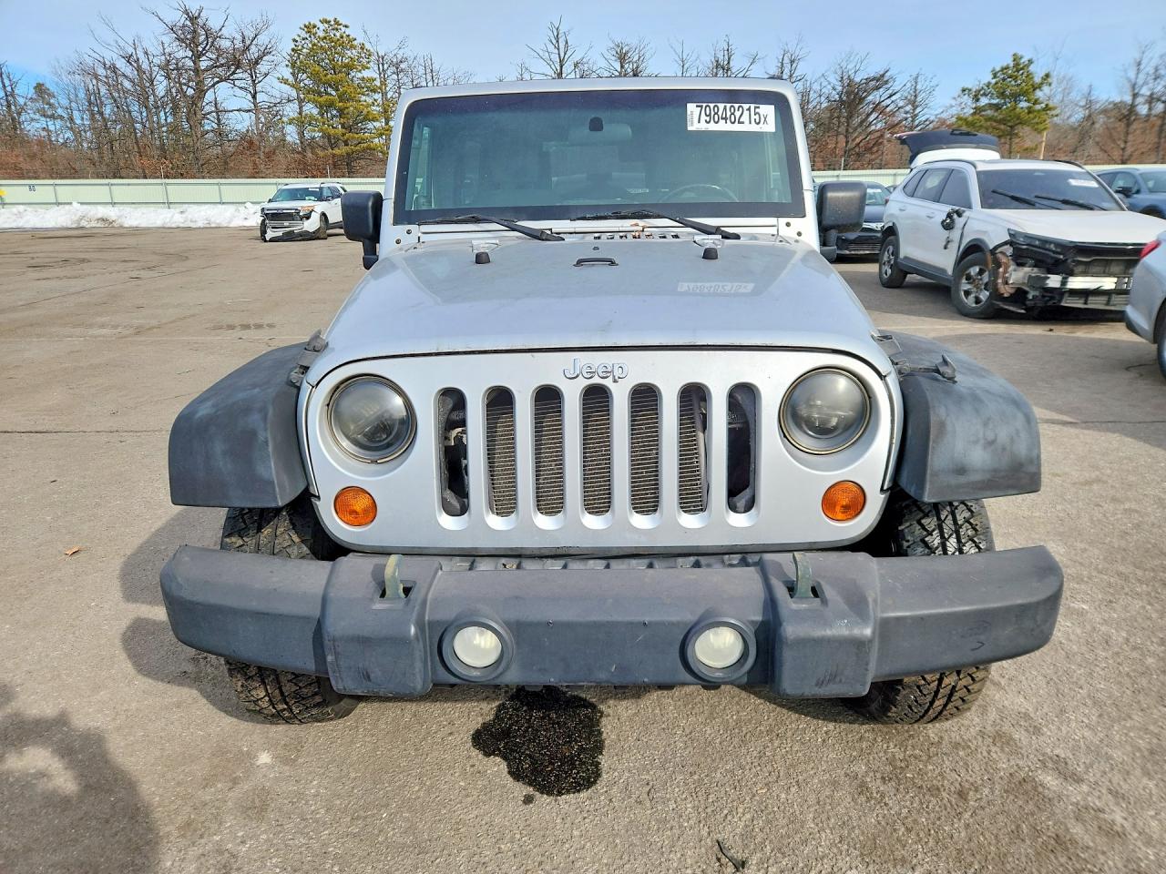 2008 Jeep Wrangler Silver vin: 1J4GA39128L528717