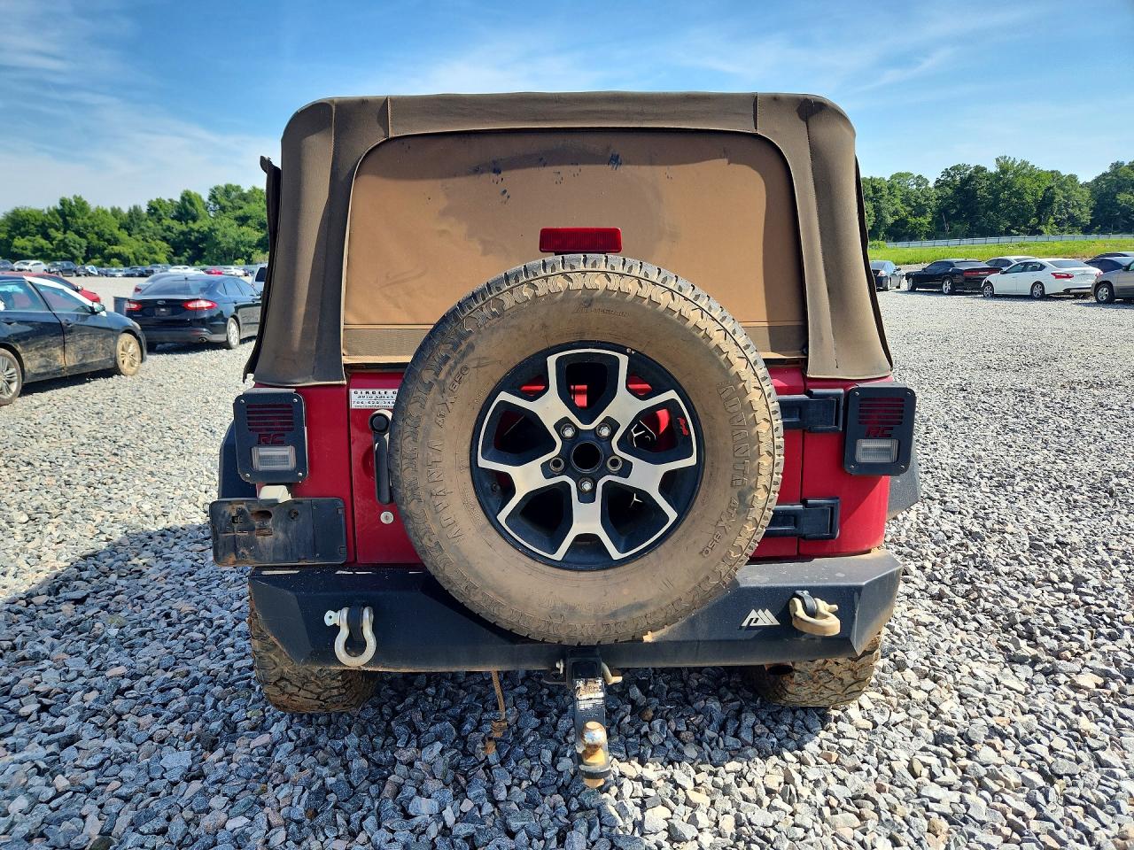 2008 Jeep Wrangler Unlimited X Красный vin: 1J4GA39128L548711