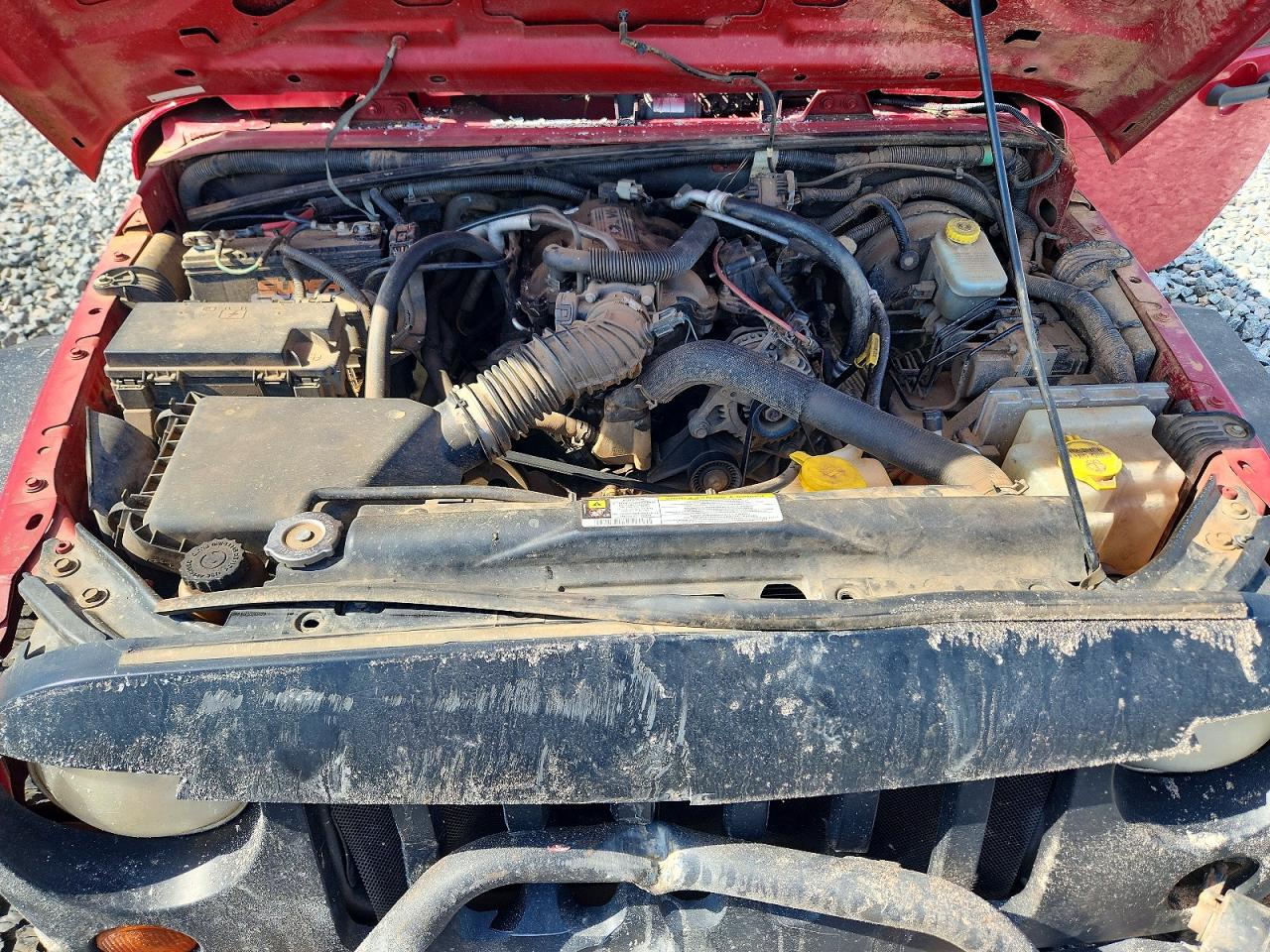 2008 Jeep Wrangler Unlimited X Красный vin: 1J4GA39128L548711