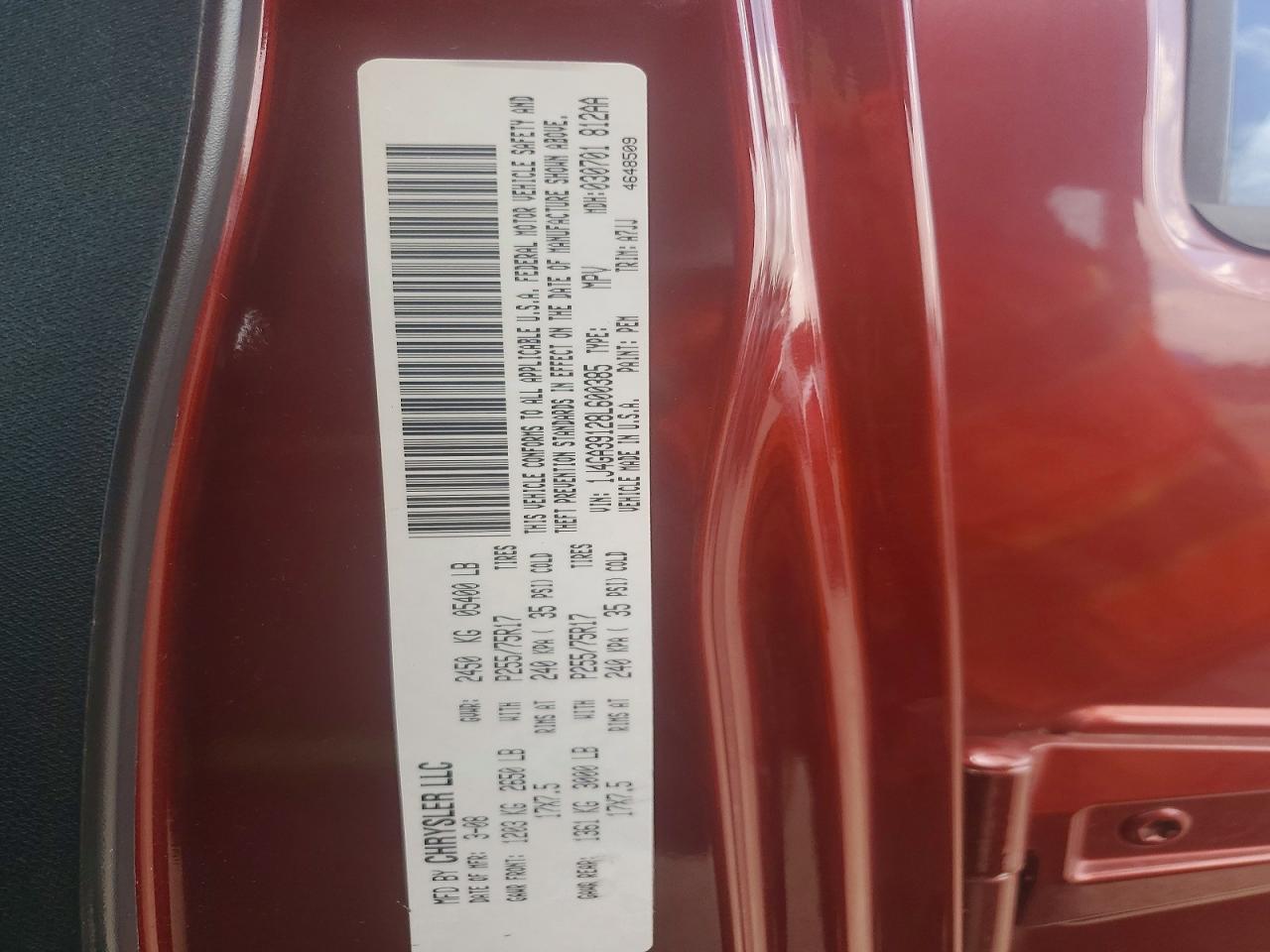 2008 Jeep Wrangler Unlimited X Темно-бордовый vin: 1J4GA39128L600385