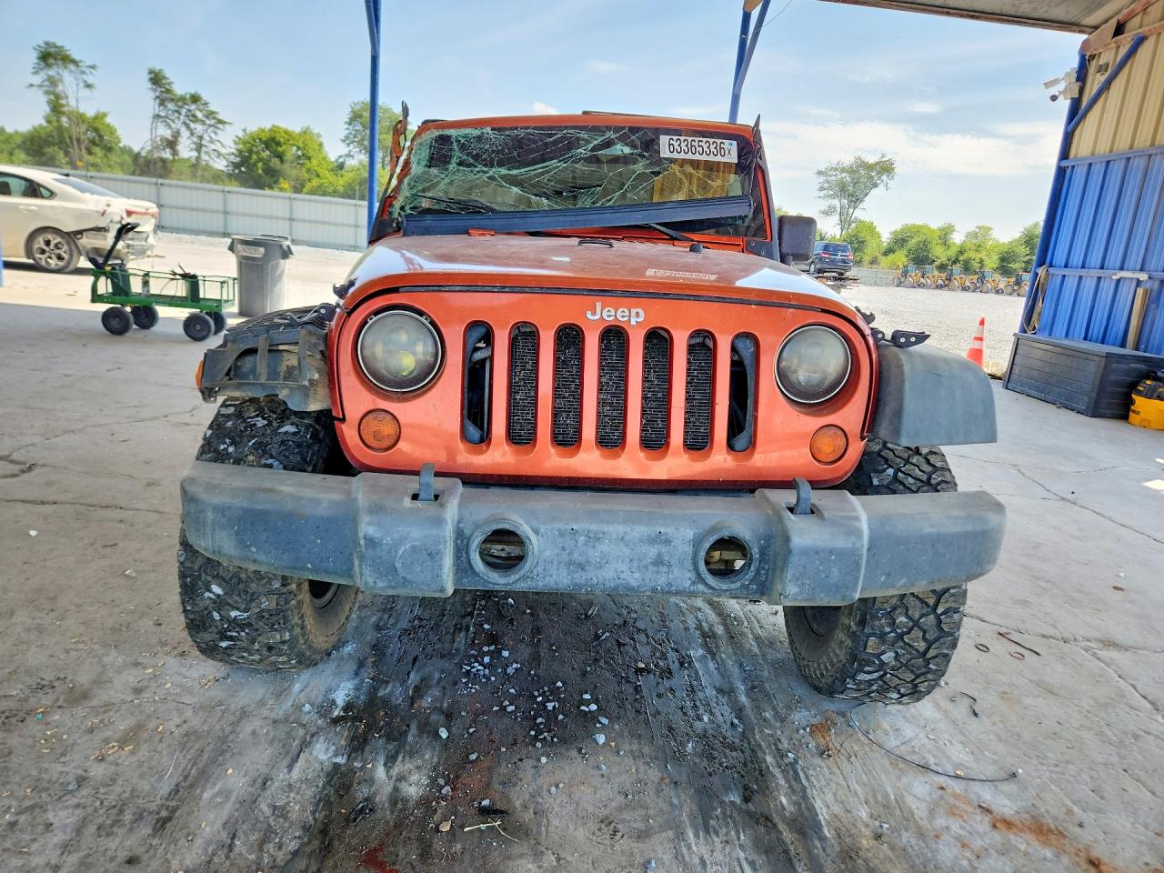 2009 Jeep Wrangler Unlimited X Оранжевый vin: 1J4GA39129L770876