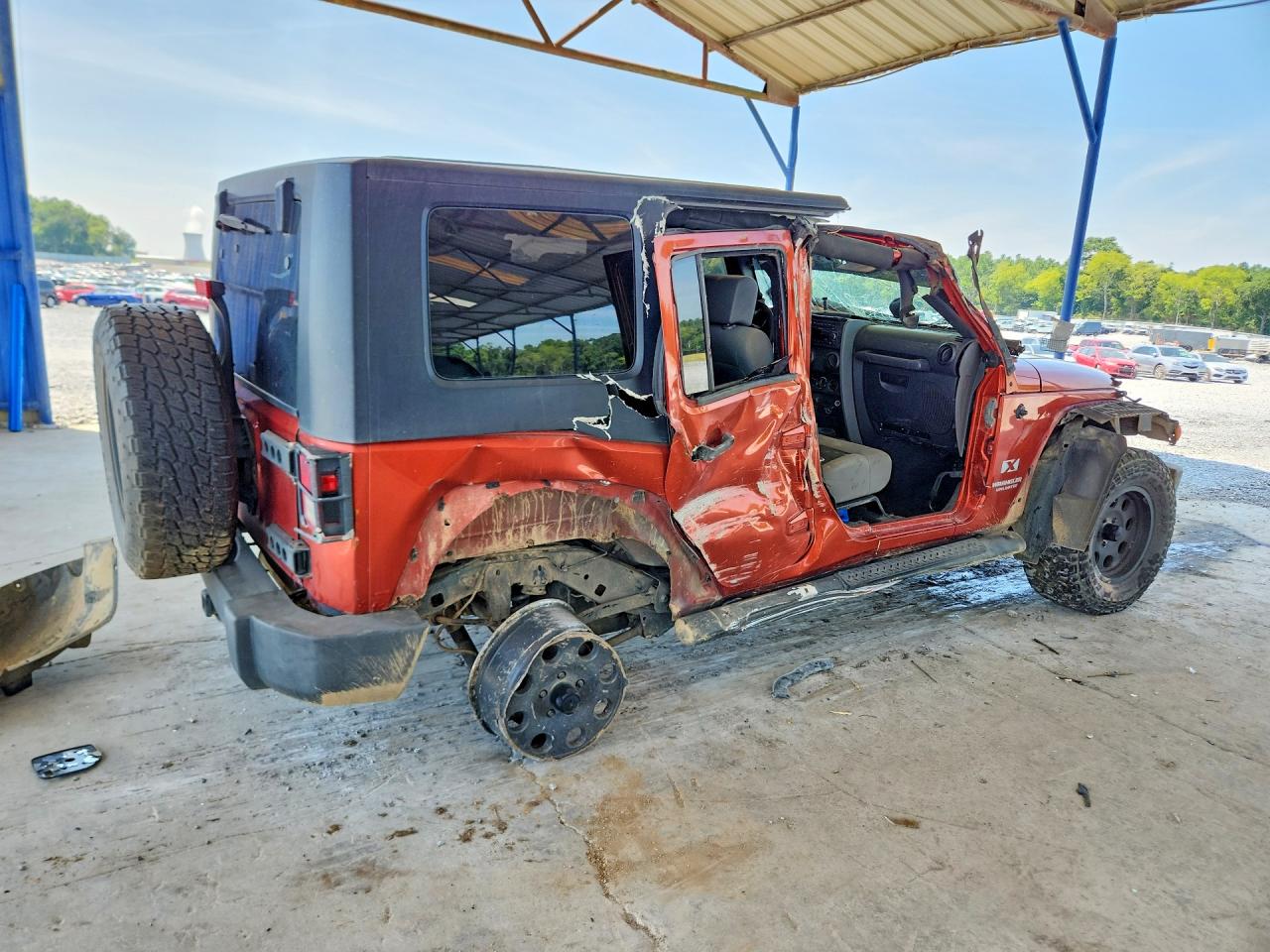2009 Jeep Wrangler Unlimited X Оранжевый vin: 1J4GA39129L770876